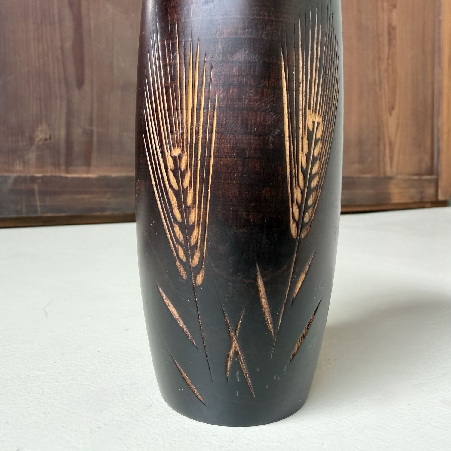 Vintage Usaburo Kokeshi “Bakushū” door Okamoto Usaburo, 1970s