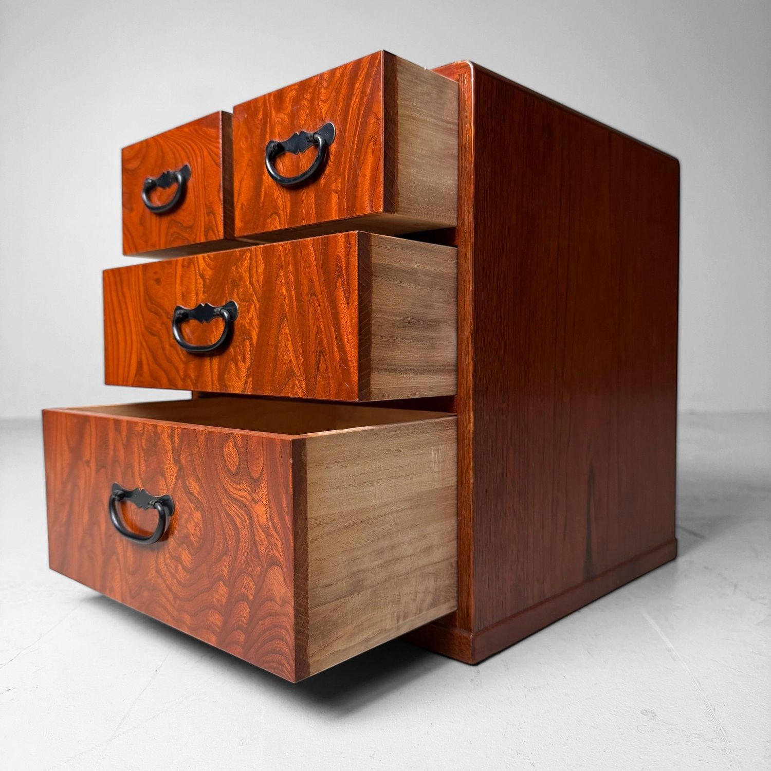 Small Japanese Four-Drawer Cabinet, 1970s–1980s