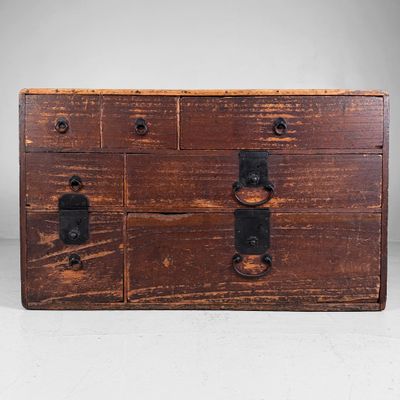 Lage Japanse Kimono Tansu Ladekast, ca. 1900