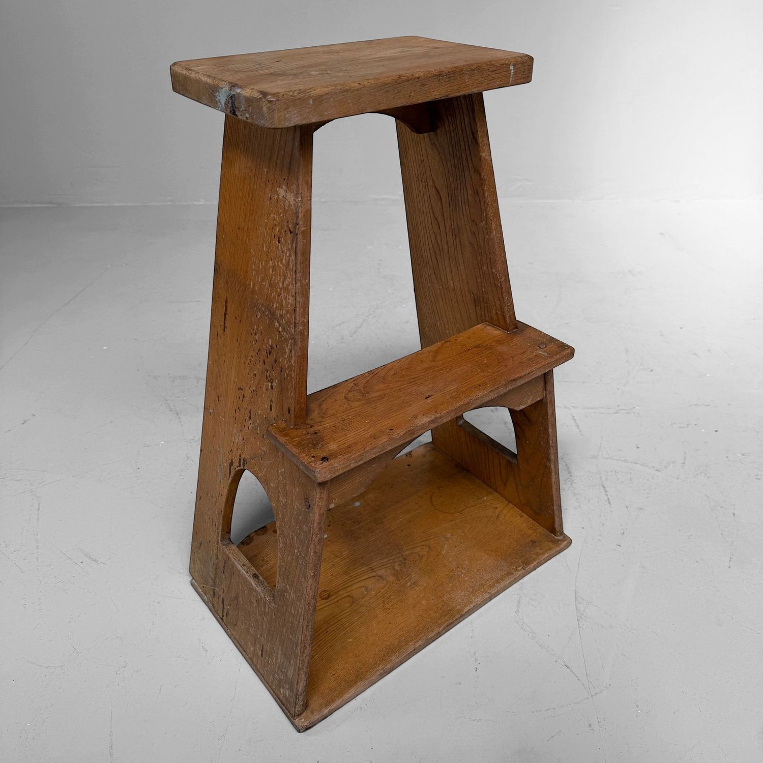 Vintage Japanese Wooden Fumidai Step Stool, 1950–1960