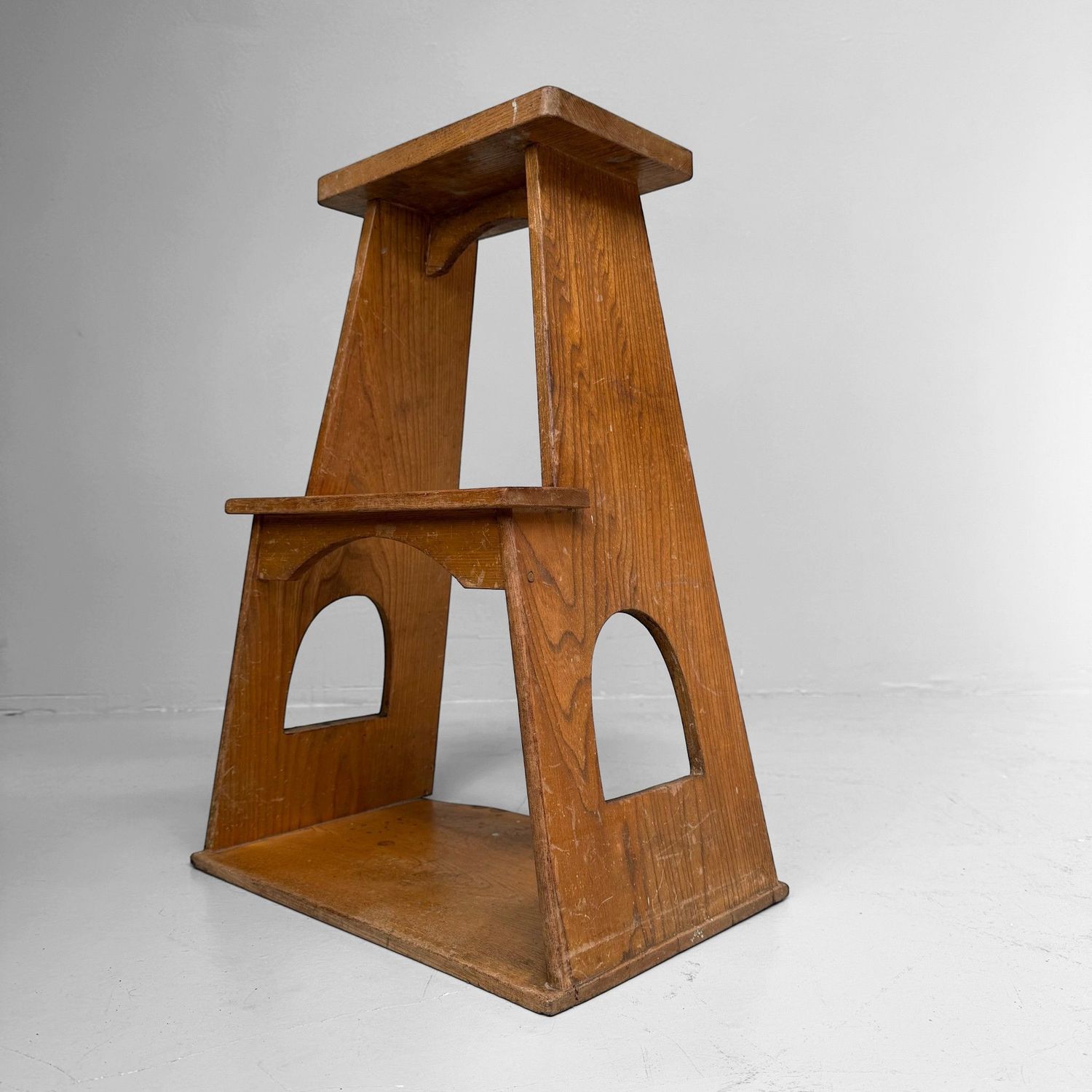 Vintage Japans Houten Fumidai Opstapje, 1950–1960