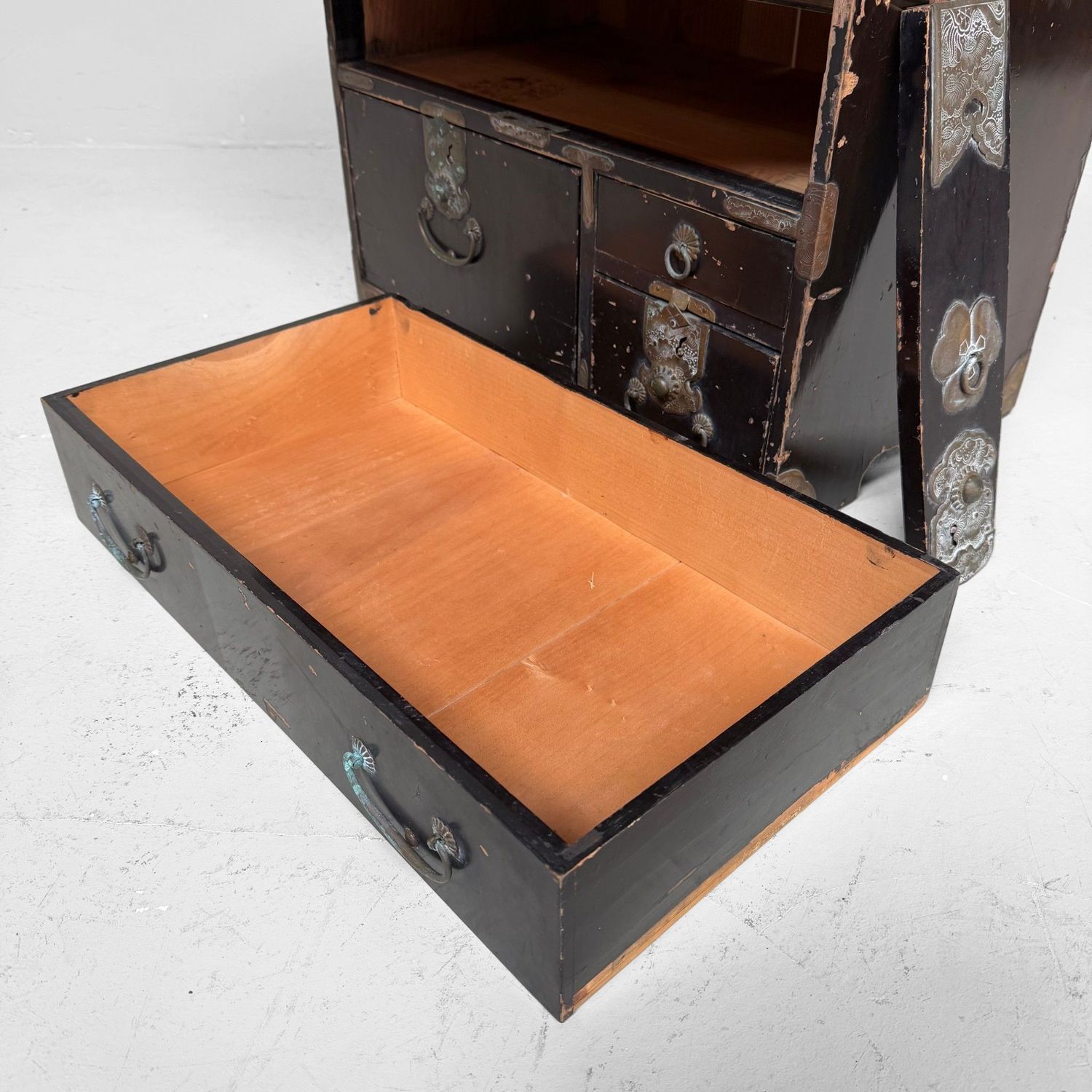 Antique Japanese Ko-Dansu Storage Chest / Display Cabinet, c. 1870