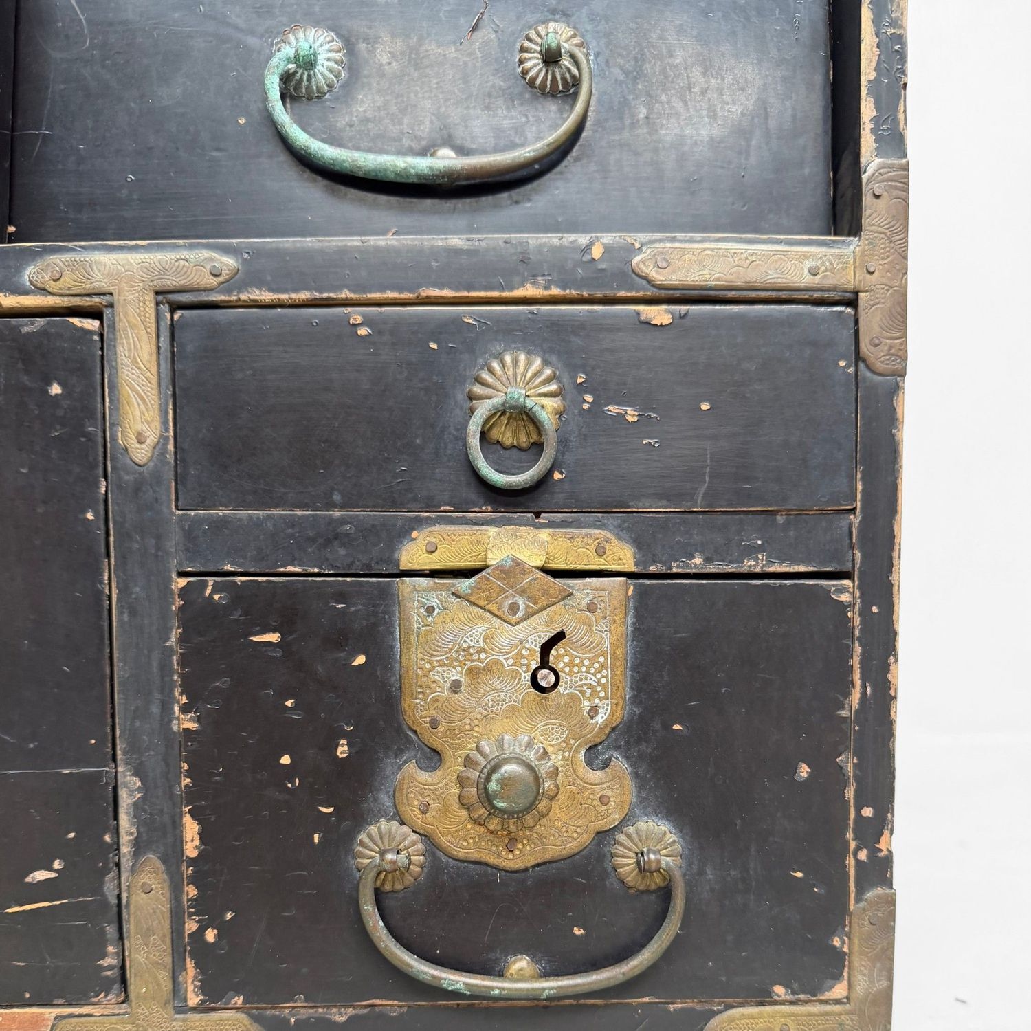 Antique Japanese Ko-Dansu Storage Chest / Display Cabinet, c. 1870