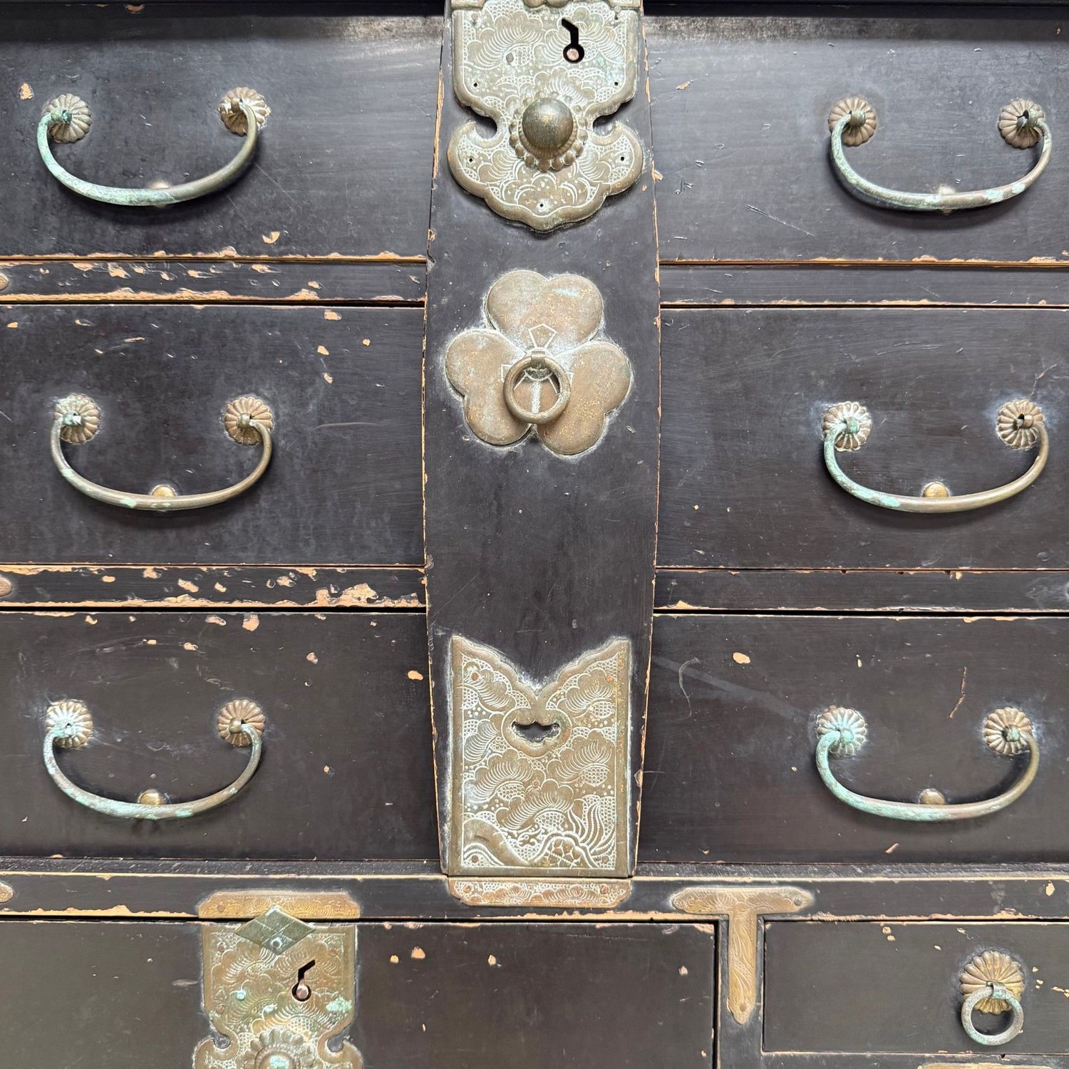 Antique Japanese Ko-Dansu Storage Chest / Display Cabinet, c. 1870