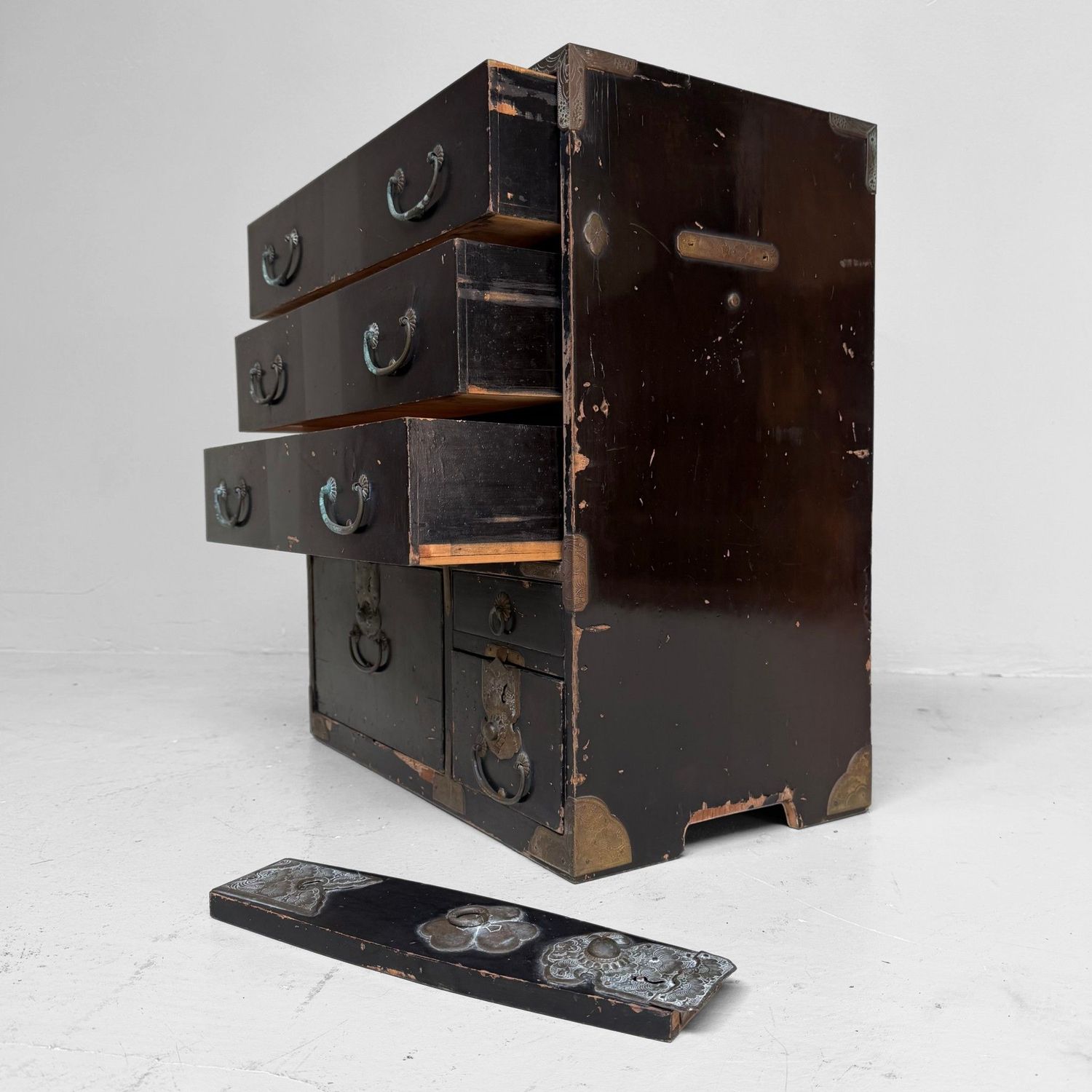 Antique Japanese Ko-Dansu Storage Chest / Display Cabinet, c. 1870
