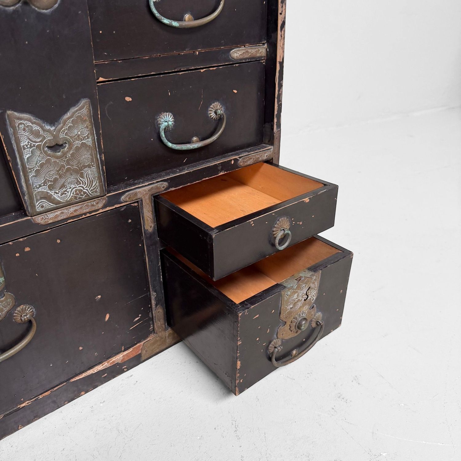 Antique Japanese Ko-Dansu Storage Chest / Display Cabinet, c. 1870