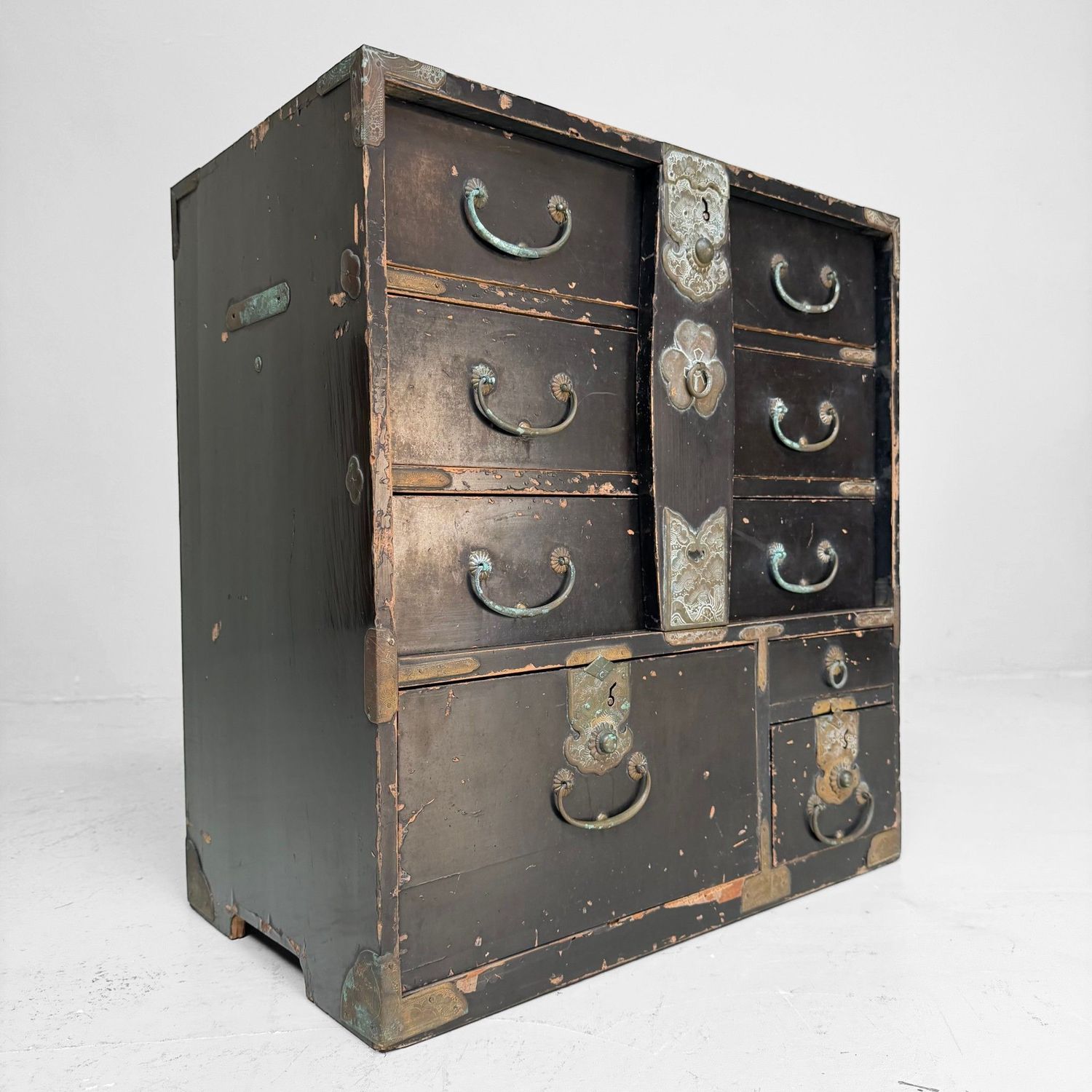 Antique Japanese Ko-Dansu Storage Chest / Display Cabinet, c. 1870