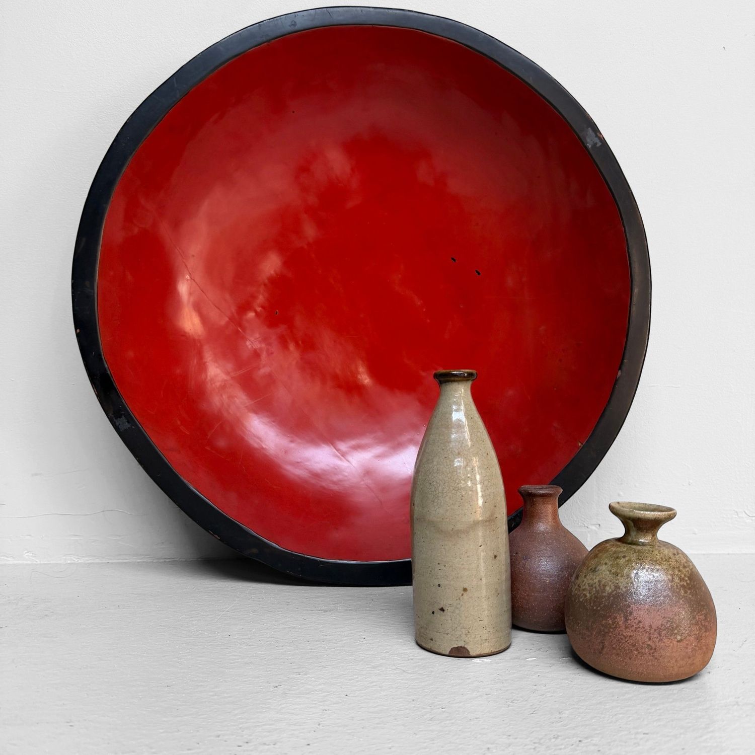 Urushi Japanse Ki-Bachi Mengkom / Decoratieve Schaal, 1930s