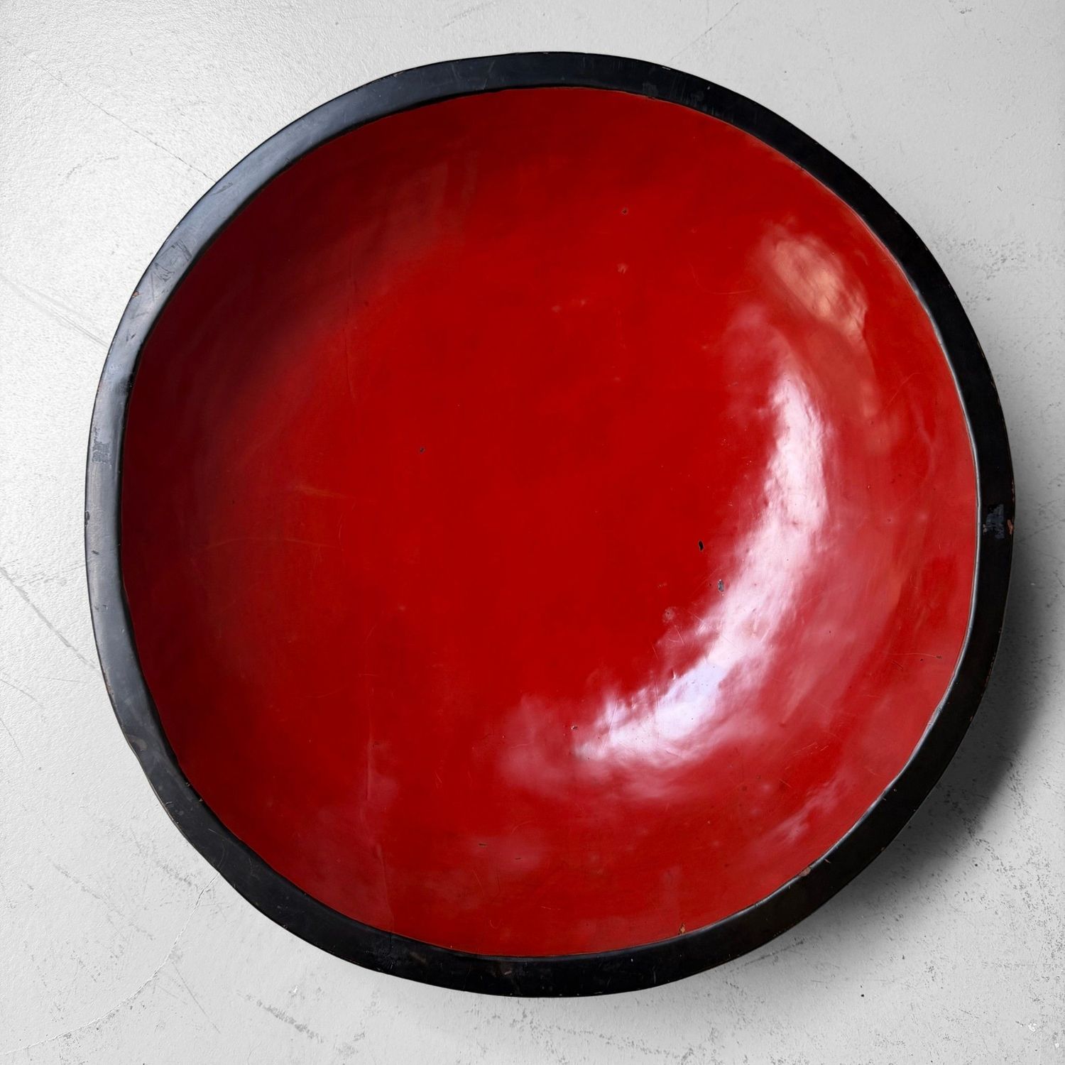 Urushi Japanse Ki-Bachi Mengkom / Decoratieve Schaal, 1930s