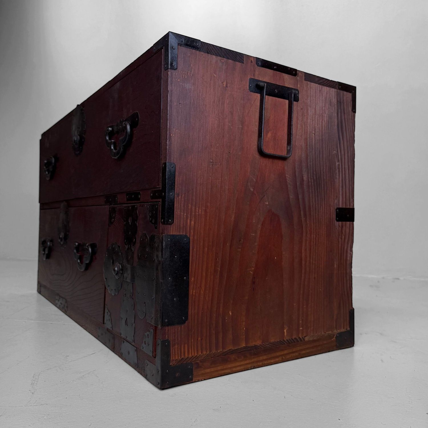 Antique Japanese Kimono Tansu / Low Display Cabinet, c. 1910
