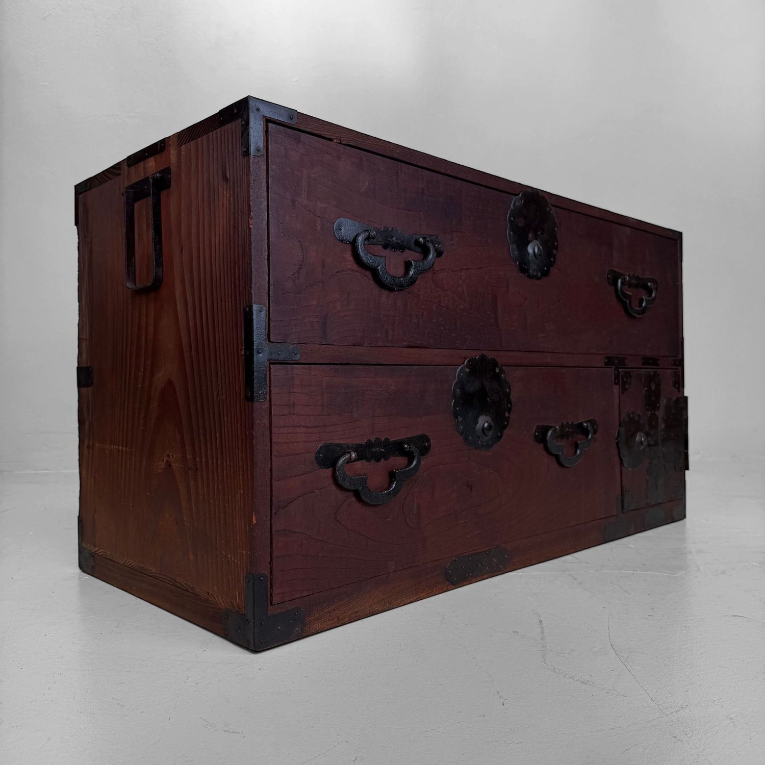 Antique Japanese Kimono Tansu / Low Display Cabinet, c. 1910