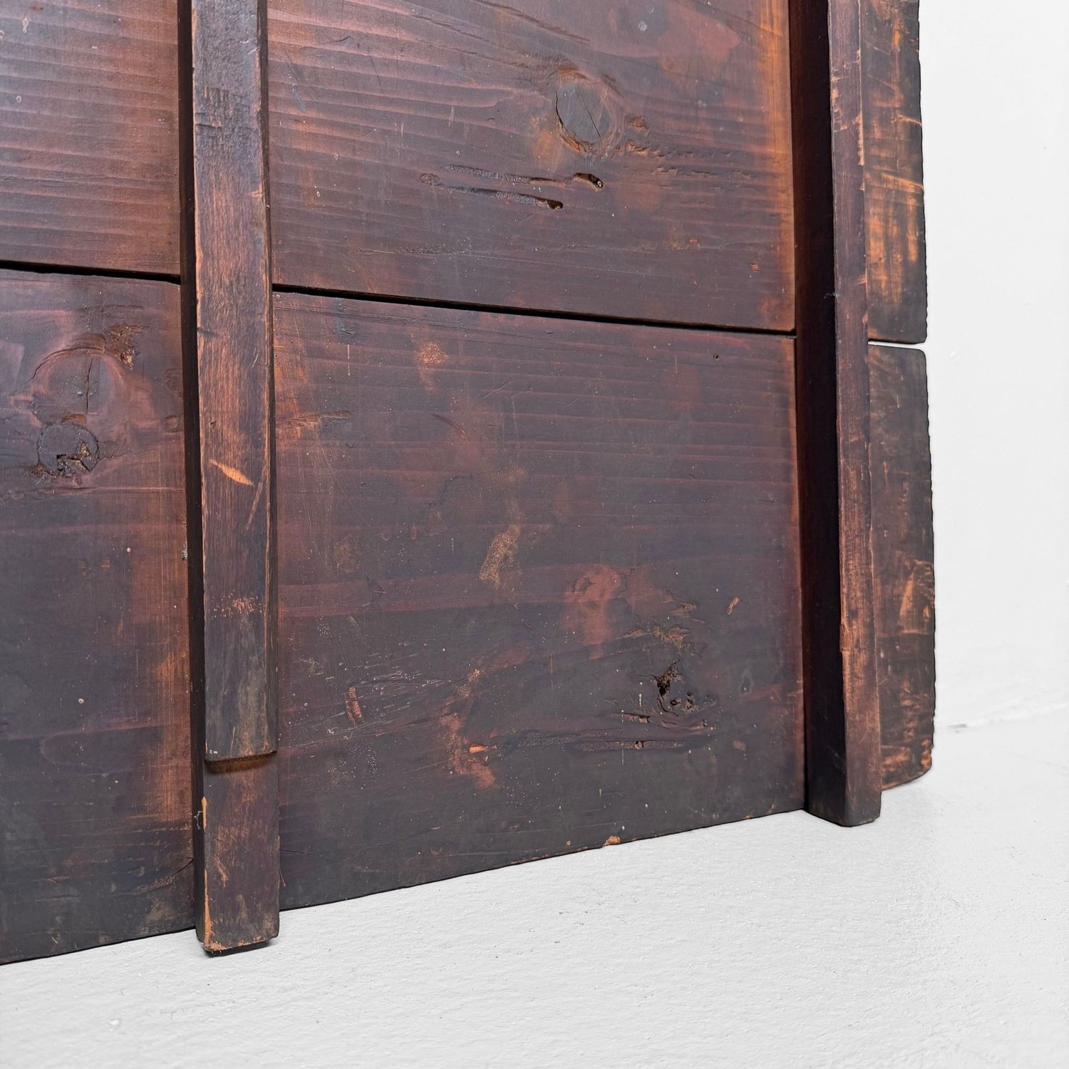 Antique Japanese Hibachi Frame / Wooden Wall Object, 1900s