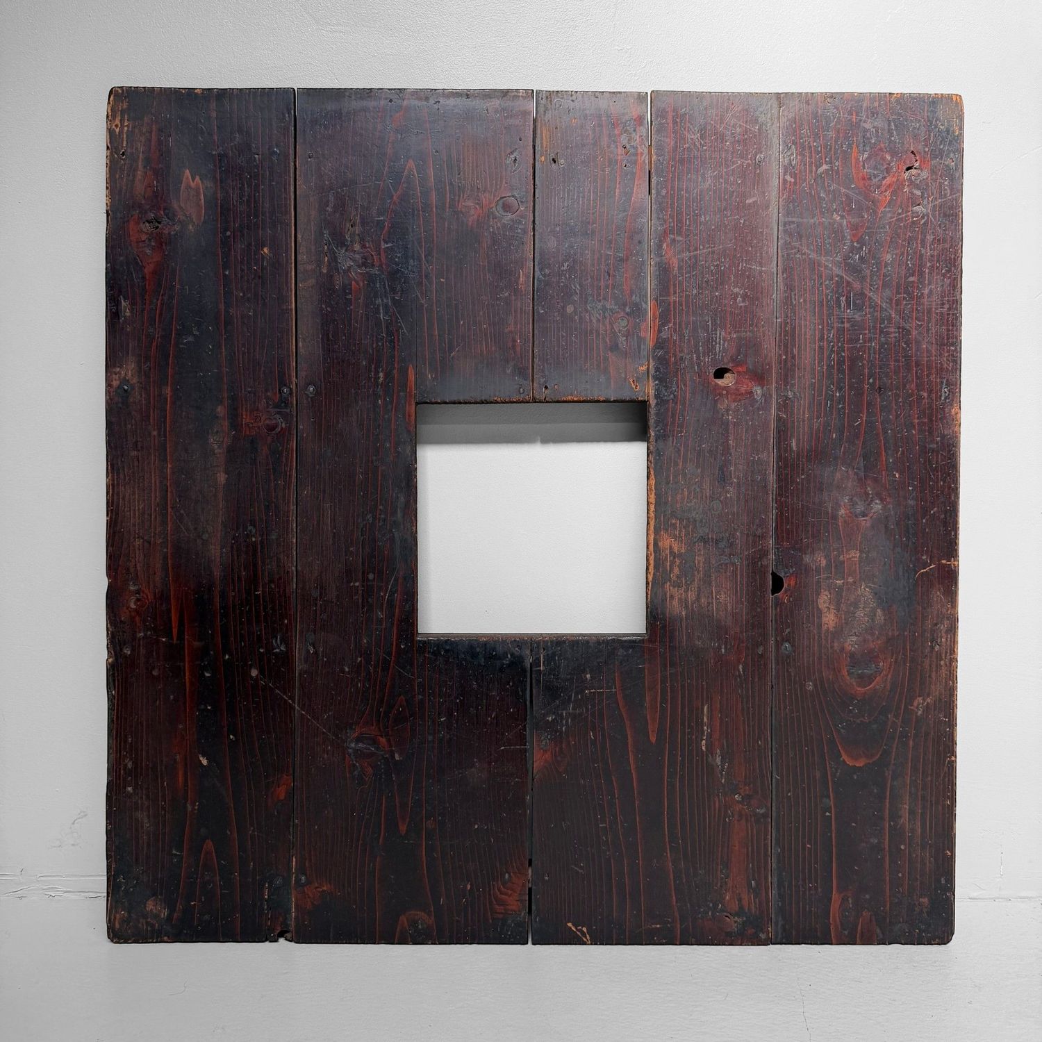 Antique Japanese Hibachi Frame / Wooden Wall Object, 1900s