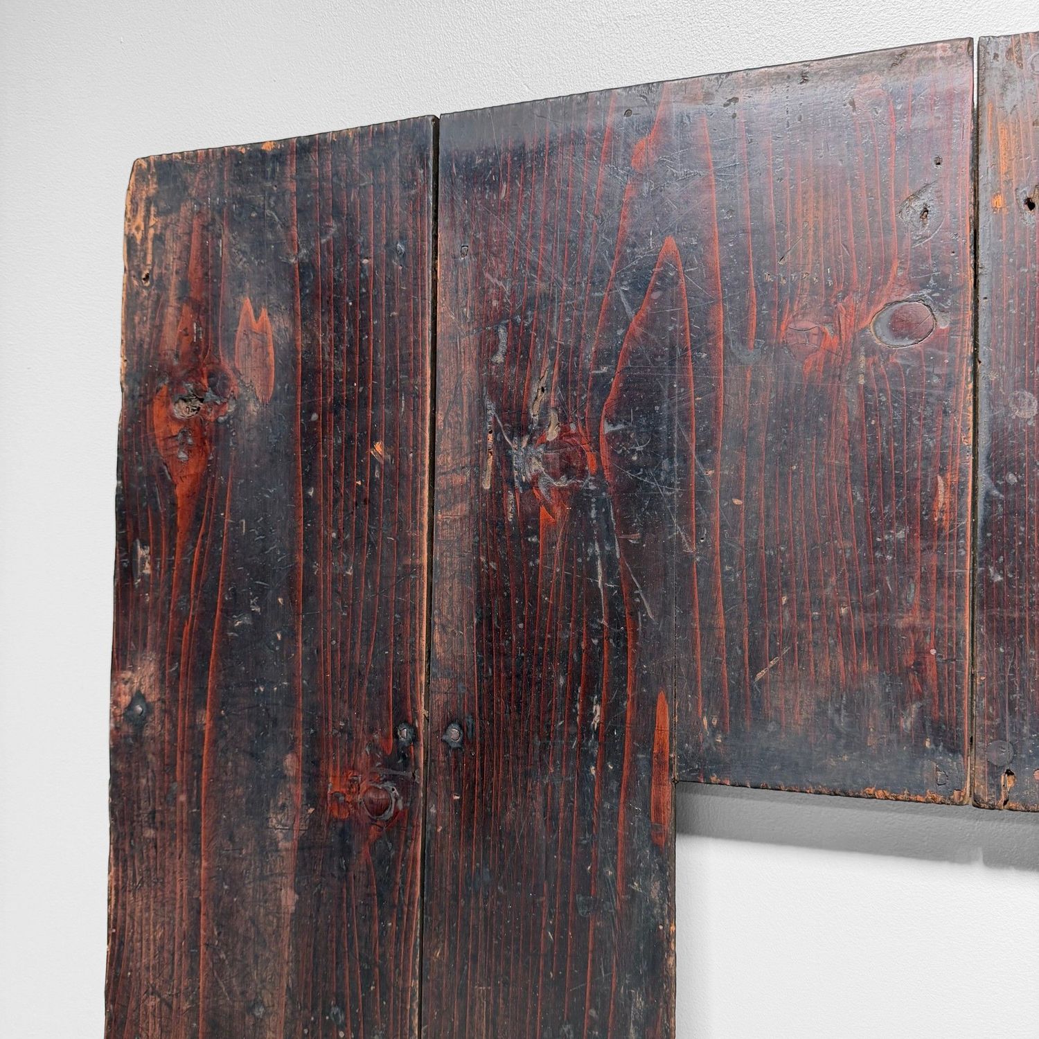 Antique Japanese Hibachi Frame / Wooden Wall Object, 1900s