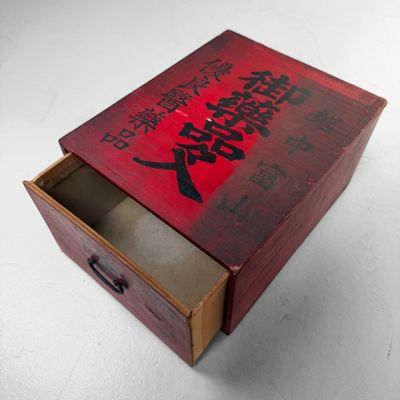 Vintage Japanese Home Pharmacy / Desk Organiser, 1950s