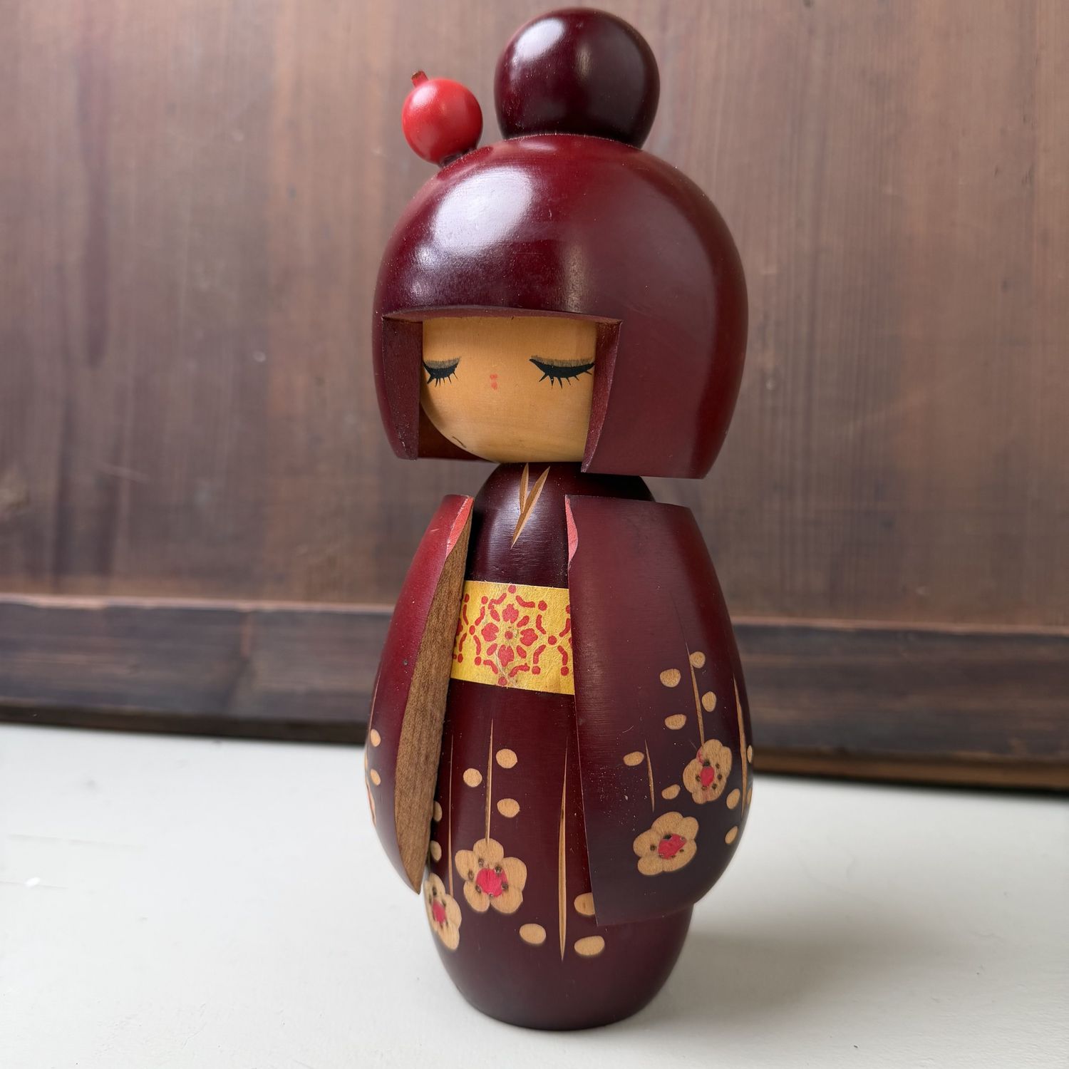 Vintage Japanse Kokeshi “Sato no Oto” door Hajime Miyashita, 1970s Vintage Japanse Kokeshi “Sato no Oto” door Hajime Miyashita, 1970s