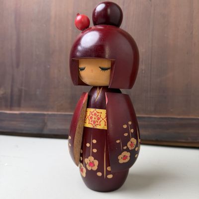 Vintage Japanse Kokeshi “Sato no Oto” door Hajime Miyashita, 1970s Vintage Japanse Kokeshi “Sato no Oto” door Hajime Miyashita, 1970s