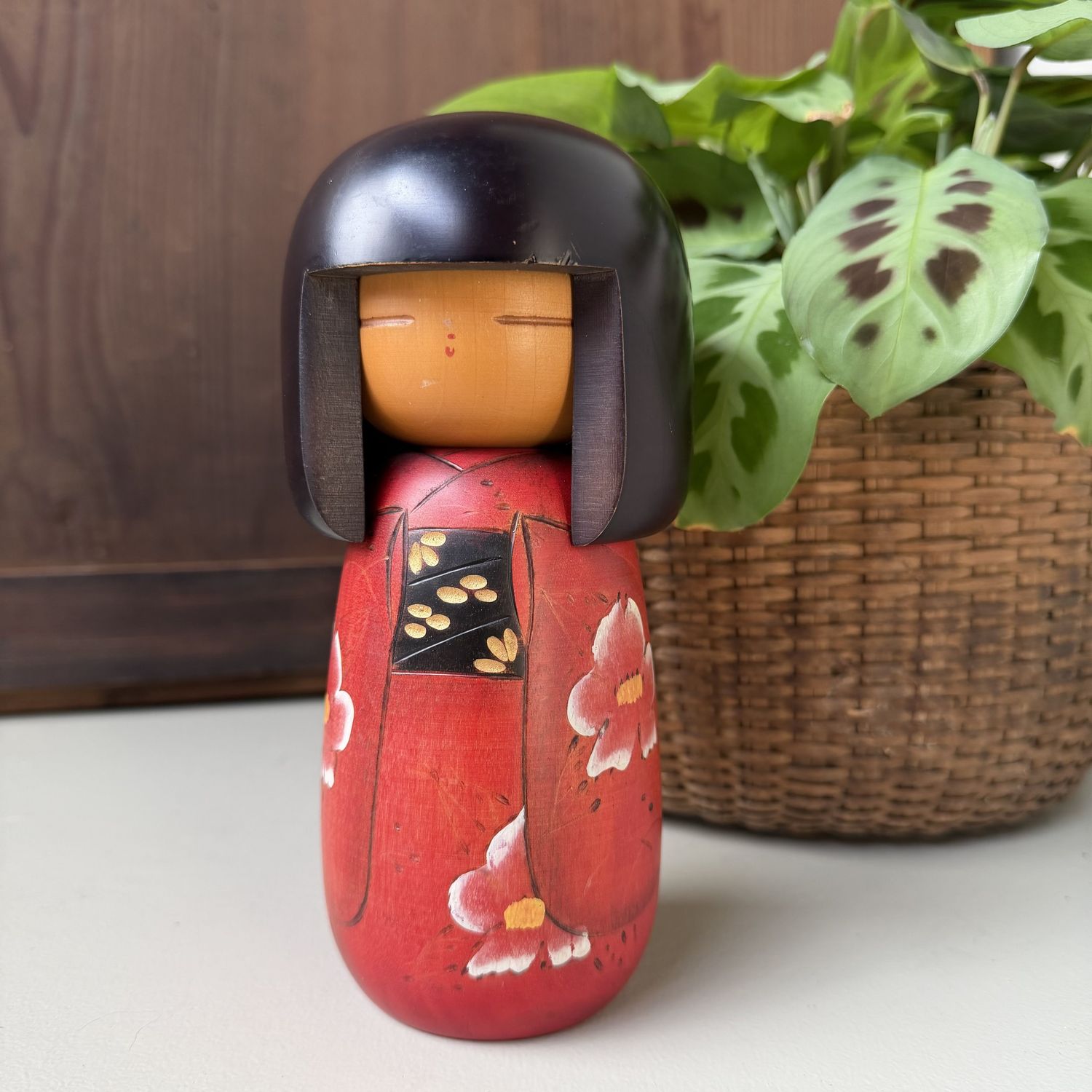 Vintage Japanese Kokeshi by Masae Fujikawa, 1970s