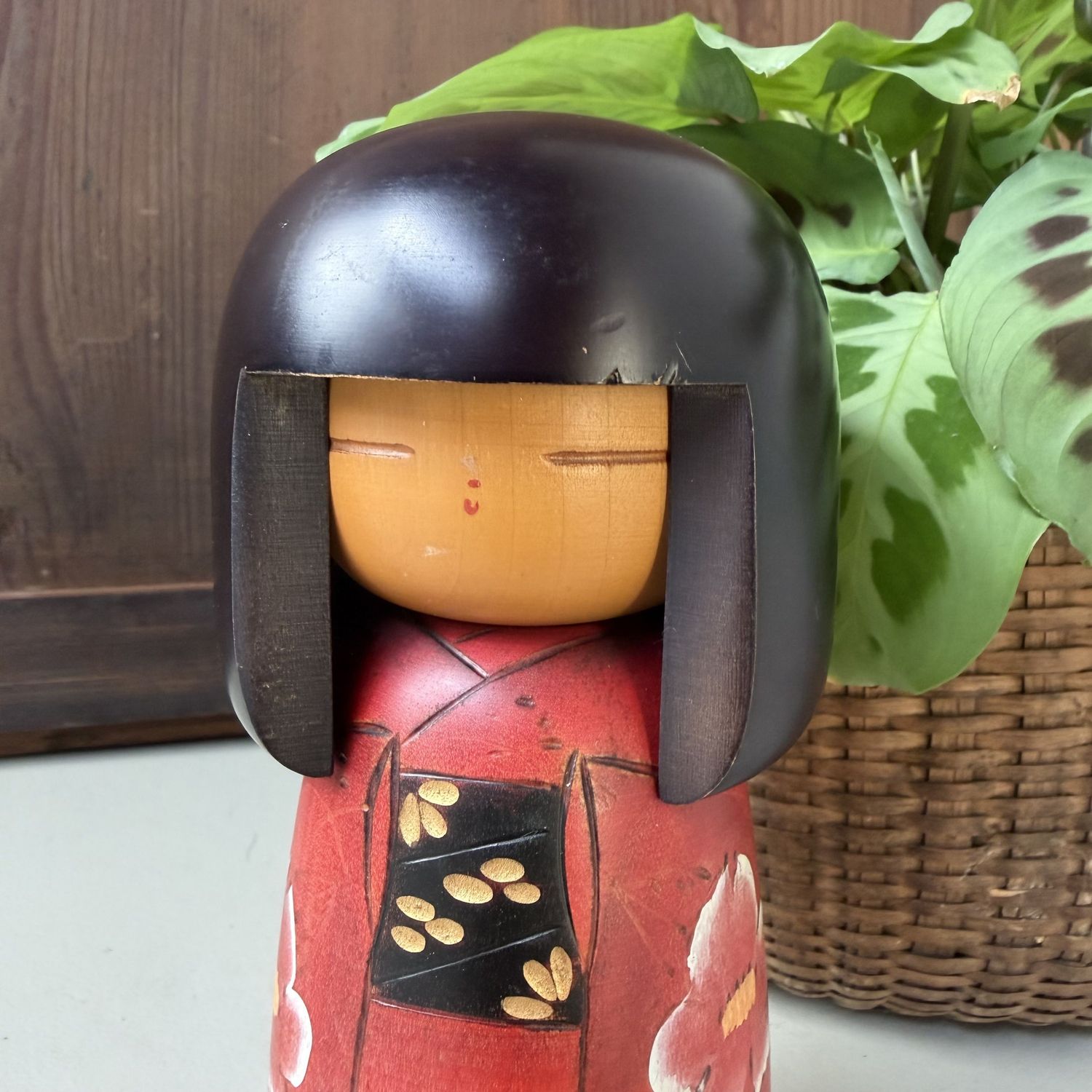 Vintage Japanse Kokeshi door Masae Fujikawa, 1970s