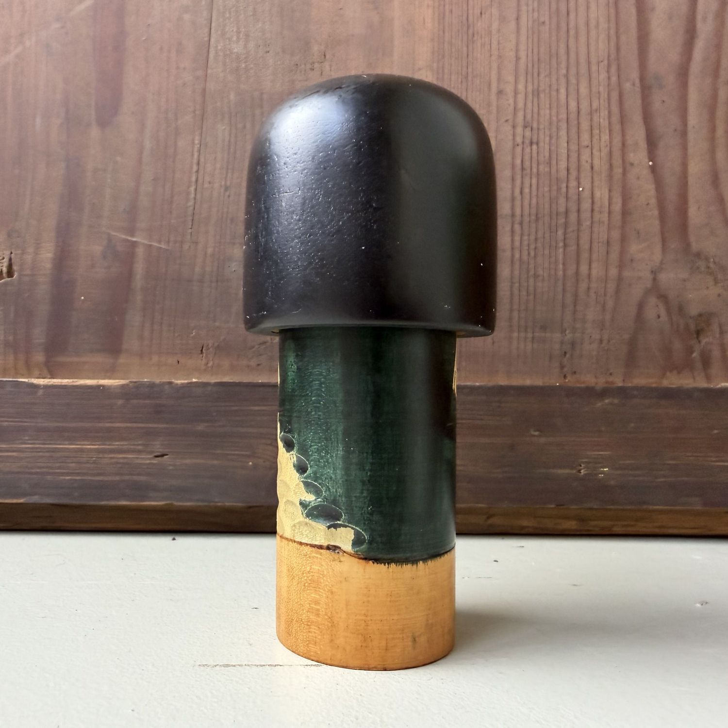 Vintage Japanse Gumma Kokeshi door Kisaku, 1980s