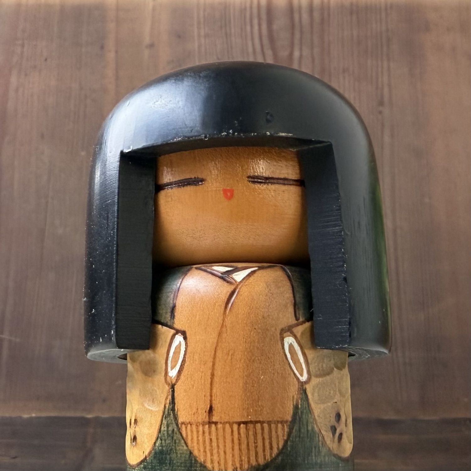 Vintage Japanse Gumma Kokeshi door Kisaku, 1980s