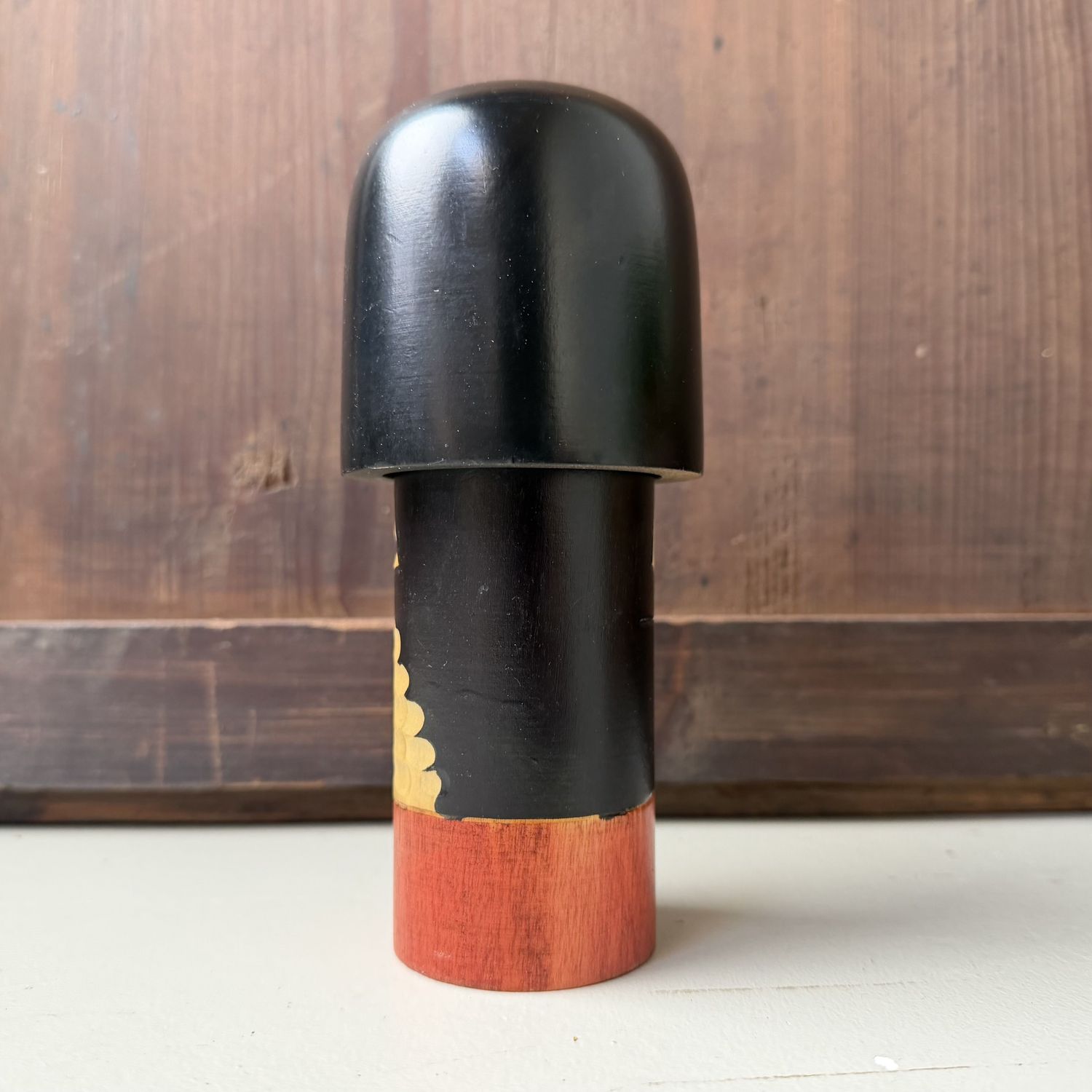 Vintage Japanse Gumma Kokeshi door Kisaku, 1970s