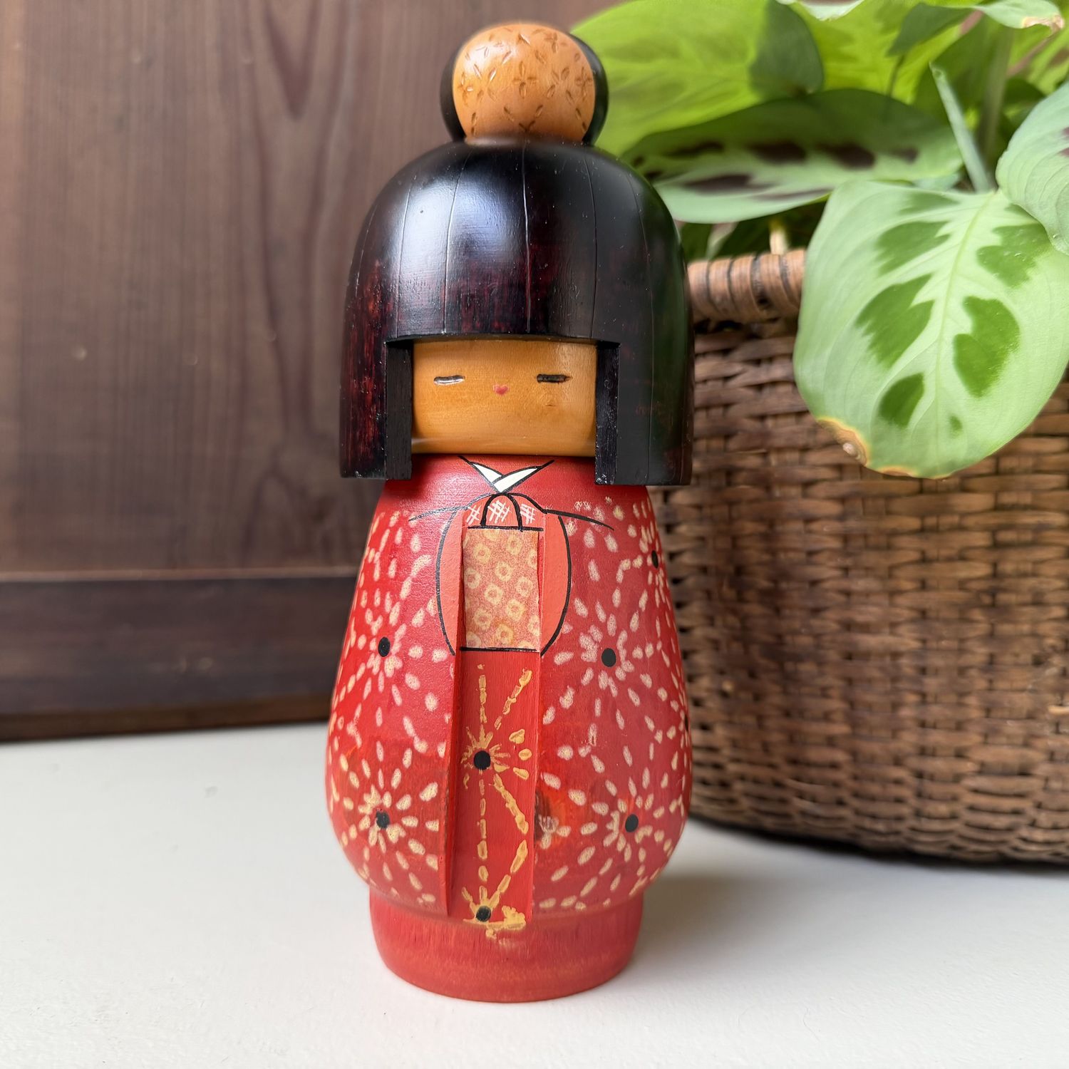 Vintage Japanse Kokeshi door Kazuo Takamizawa, 1970s