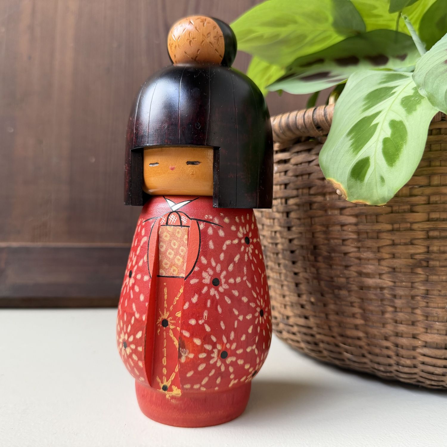 Vintage Japanse Kokeshi door Kazuo Takamizawa, 1970s