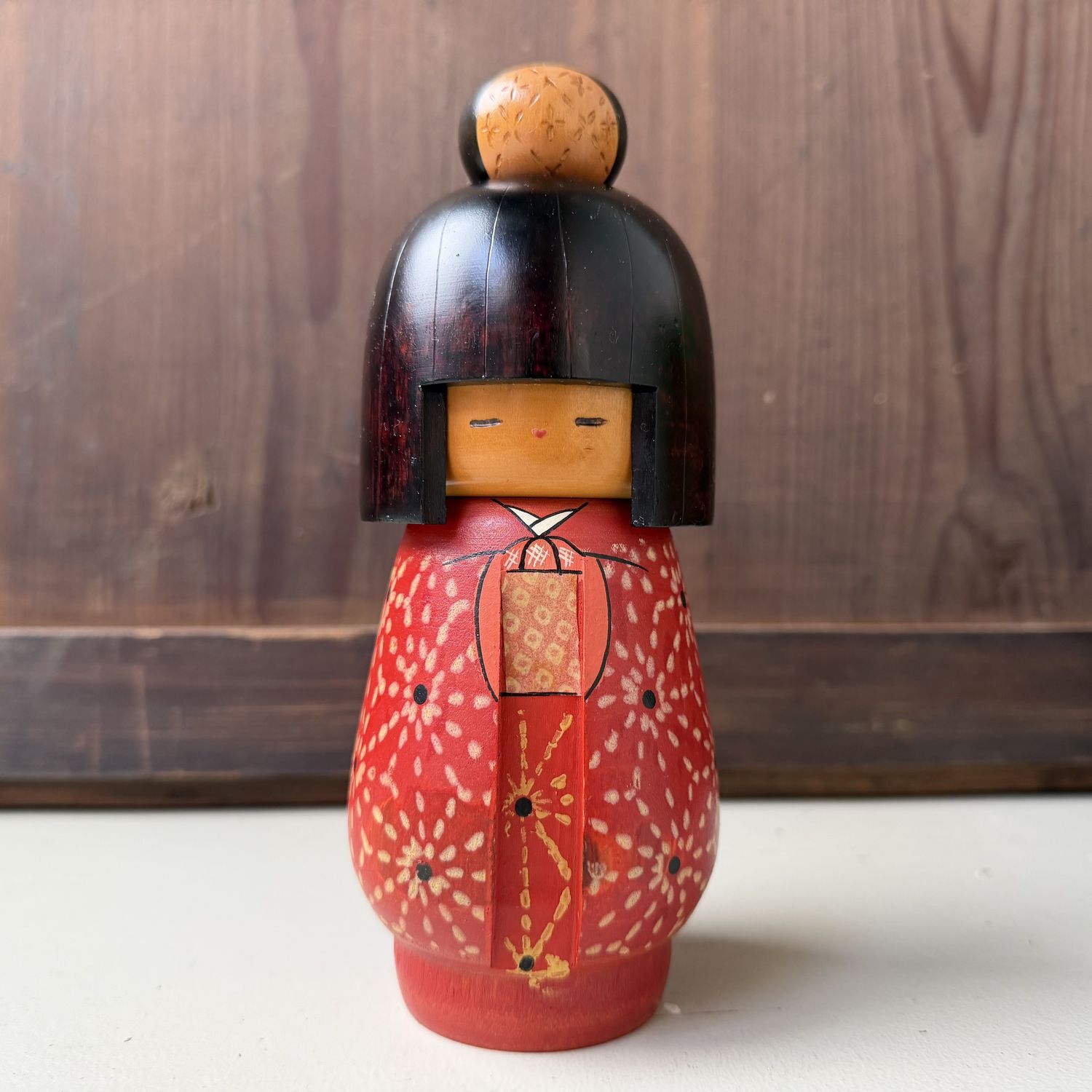 Vintage Japanse Kokeshi door Kazuo Takamizawa, 1970s Vintage Japanse Kokeshi door Kazuo Takamizawa, 1970s