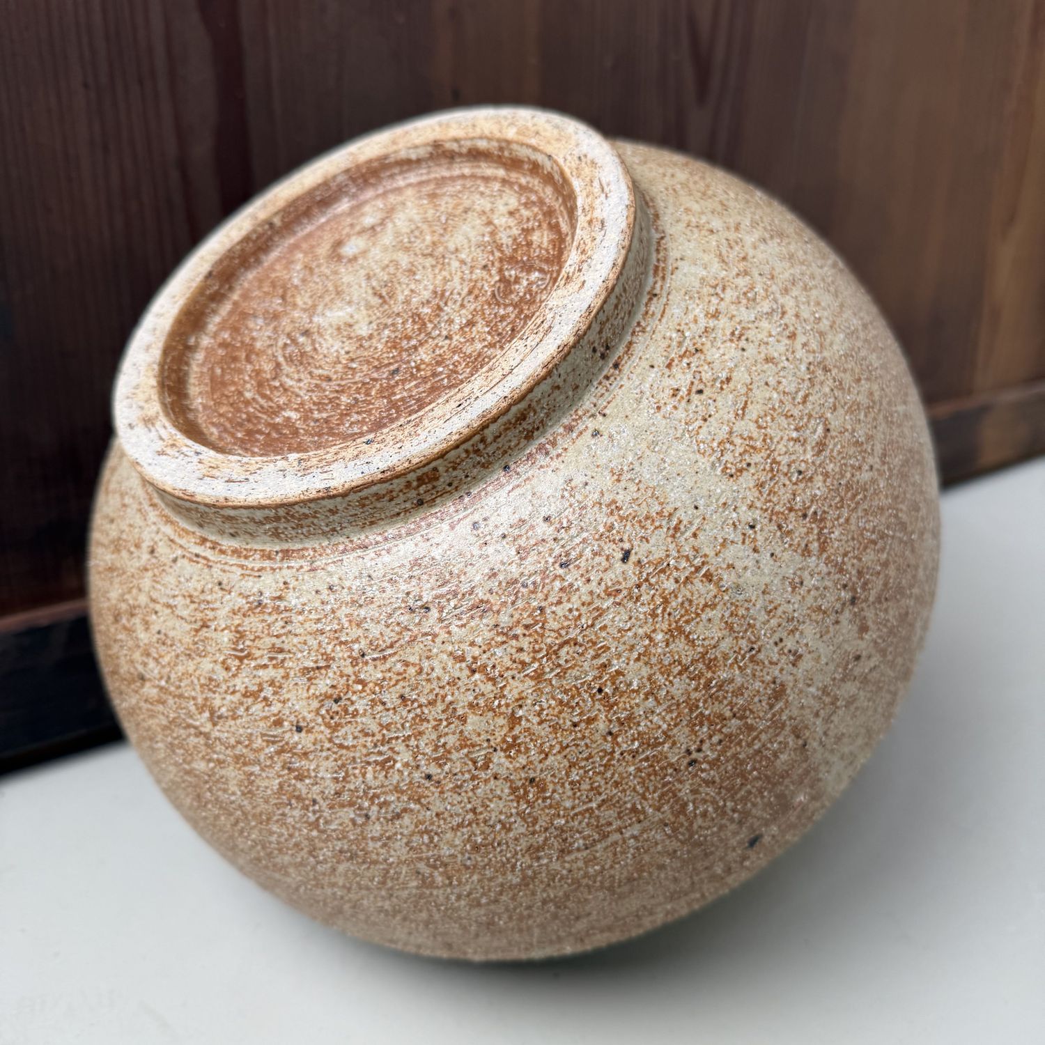 Chikuzen Koishiwara-yaki Ikebana Vase by Yanase San’emon, 1970s