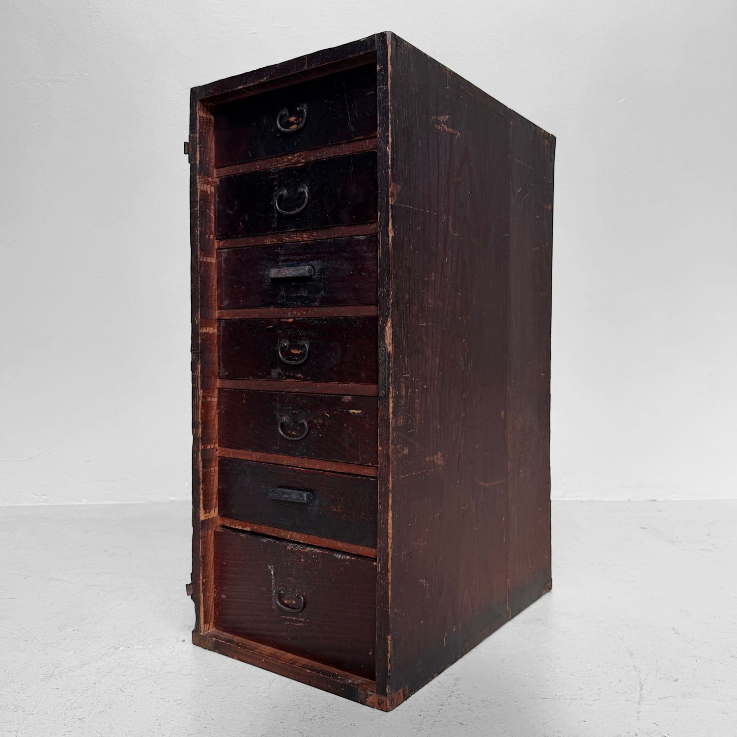 Antique Japanese Gyōshō-bako, Carrying Cabinet with Seven Drawers, 1870–1890 Antique Japanese Gyōshō-bako, Carrying Cabinet with Seven Drawers, 1870–1890