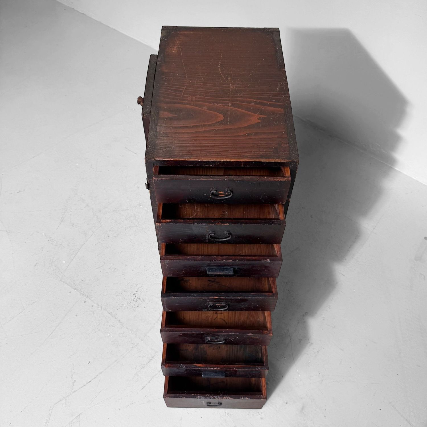 Antique Japanese Gyōshō-bako, Carrying Cabinet with Seven Drawers, 1870–1890 Antique Japanese Gyōshō-bako, Carrying Cabinet with Seven Drawers, 1870–1890