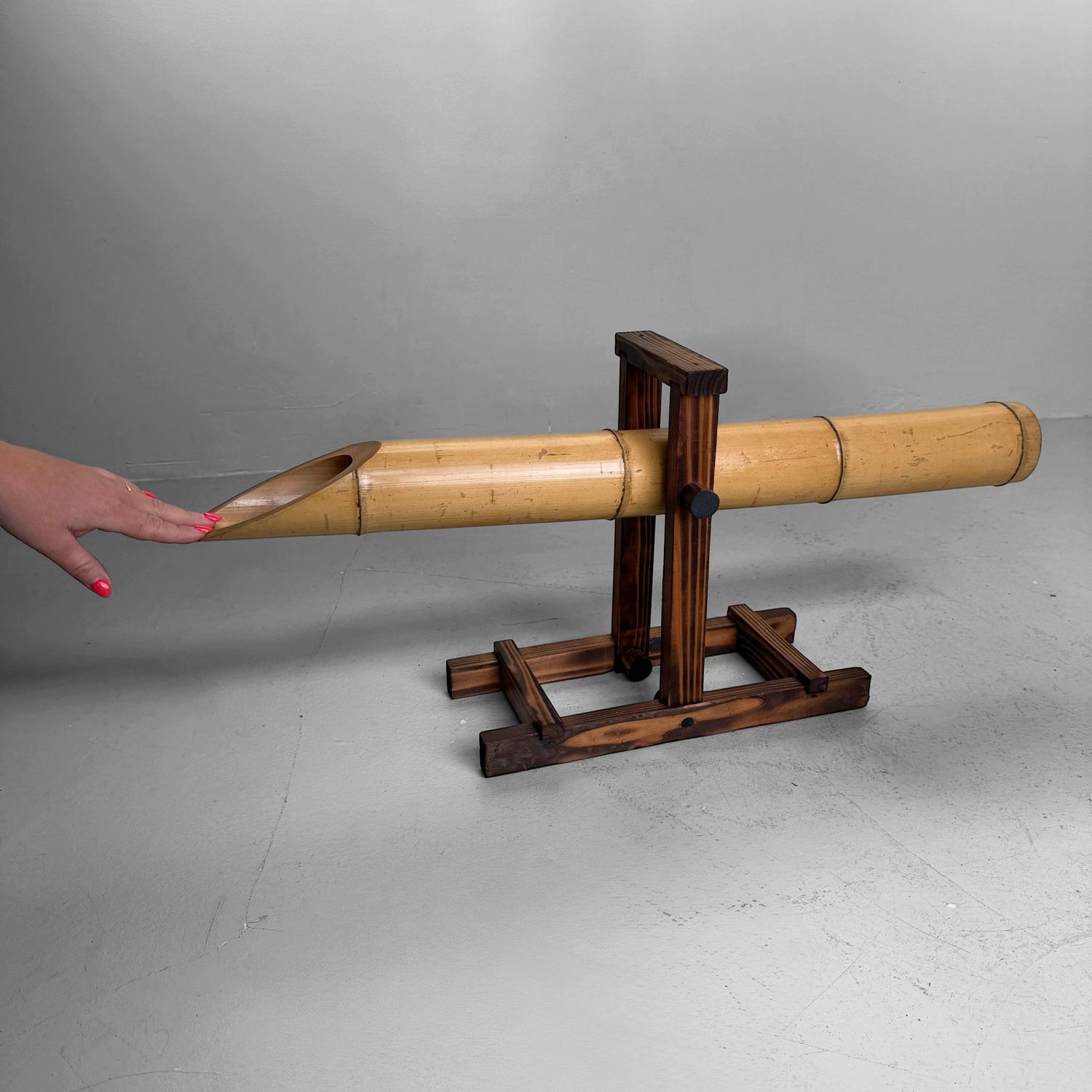 Vintage Japanse Shishi-odoshi / Sōzu, Japans Tuinaccent, 1950–1970