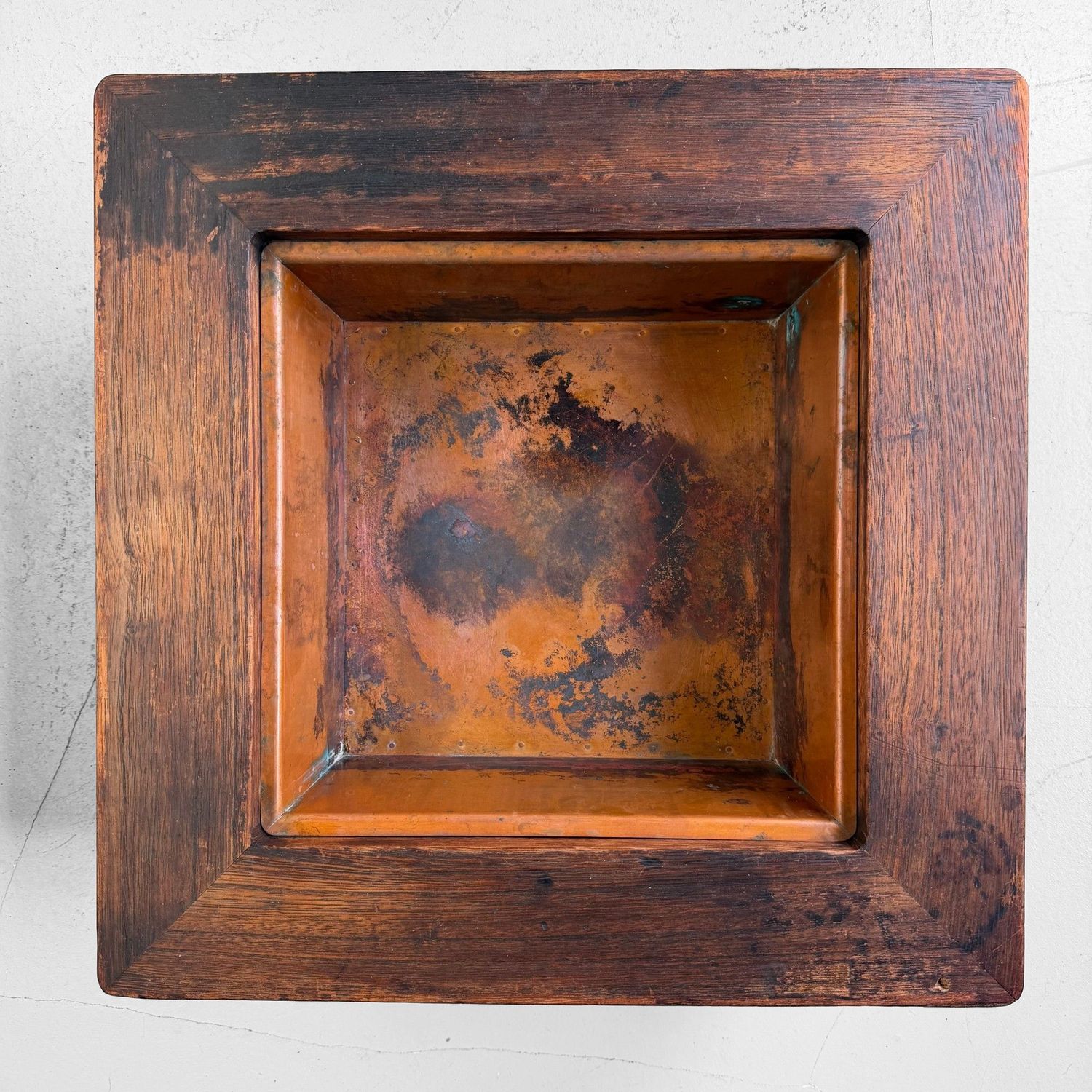 Antieke Japanse Houten Hibachi / Plantenhouder, 1880–1900