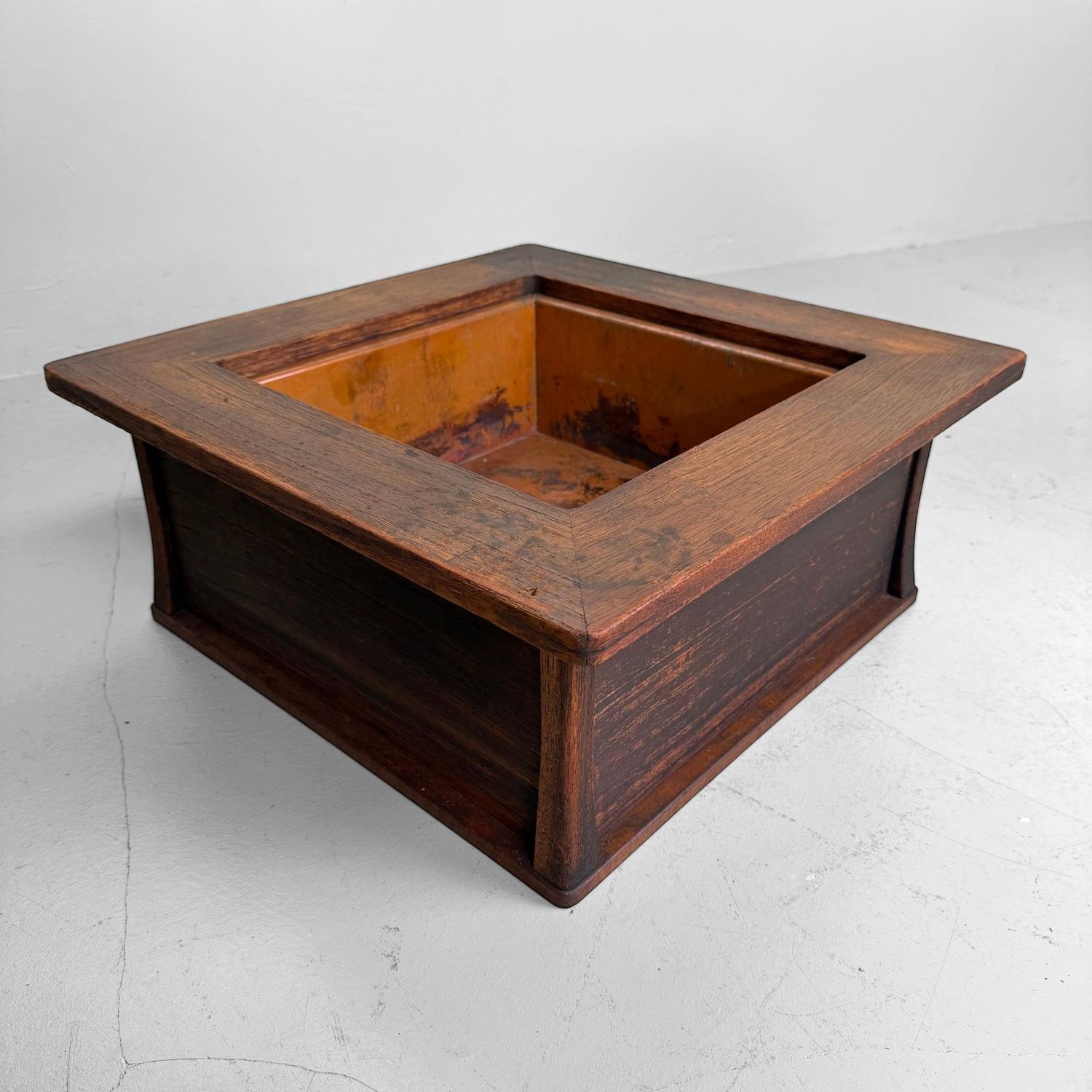 Antieke Japanse Houten Hibachi / Plantenhouder, 1880–1900