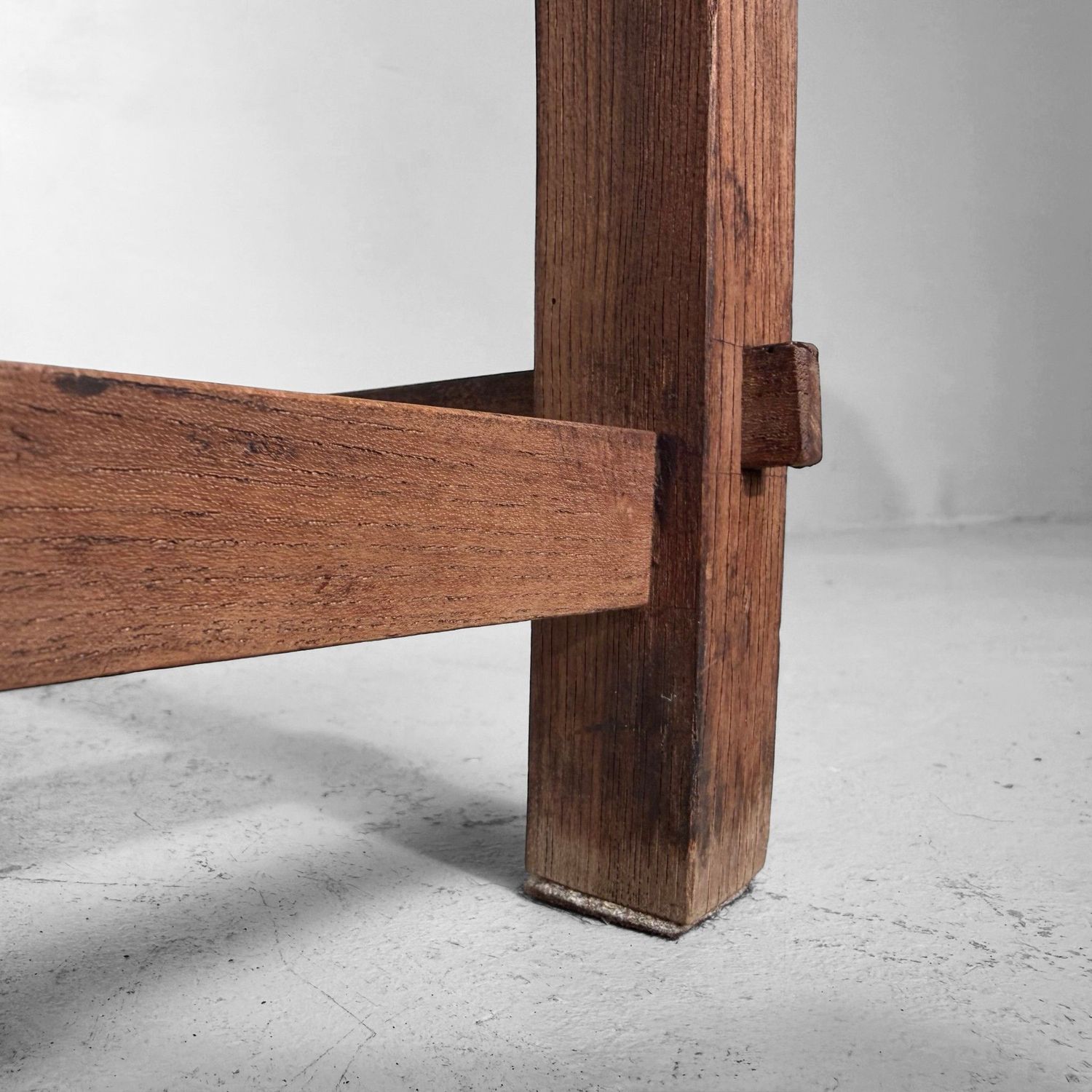 Antieke Japanse Lage Houten Tafel, Meiji-inscriptie 1897