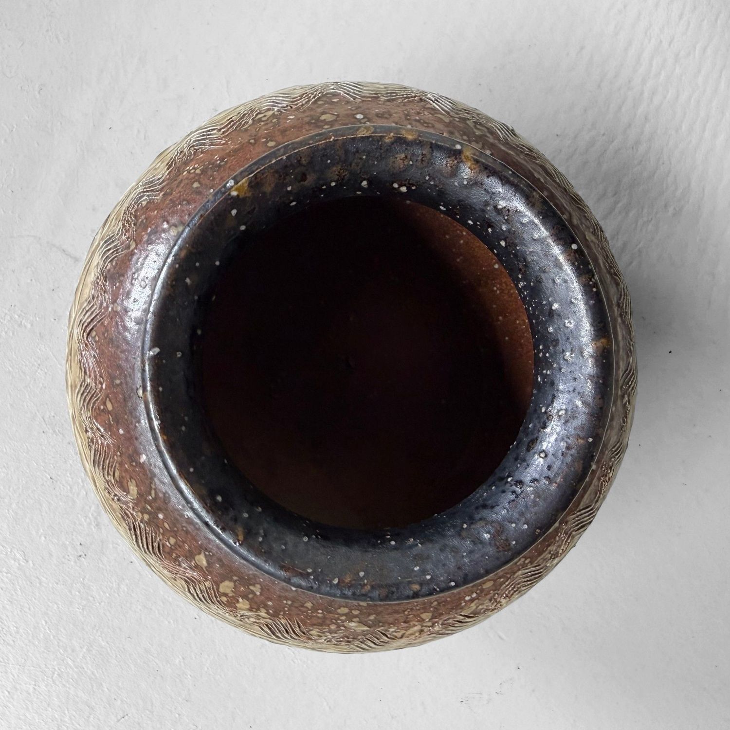 Vintage Japanese Shigaraki-yaki Ikebana Vase, 1970–1980