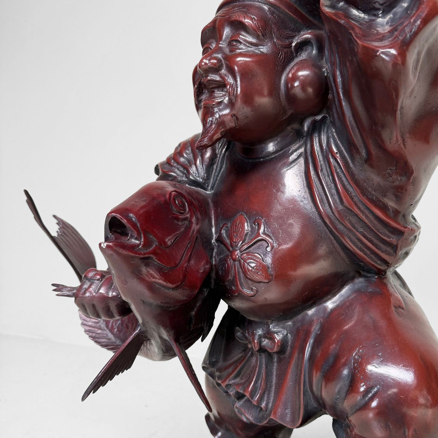 Large Japanese Ebisu Statue, Luck & Prosperity, 1950–1970