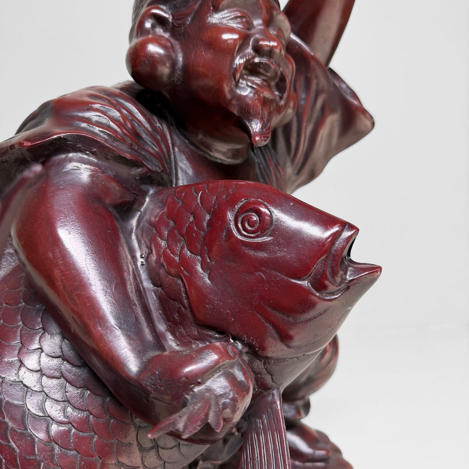 Large Japanese Ebisu Statue, Luck & Prosperity, 1950–1970