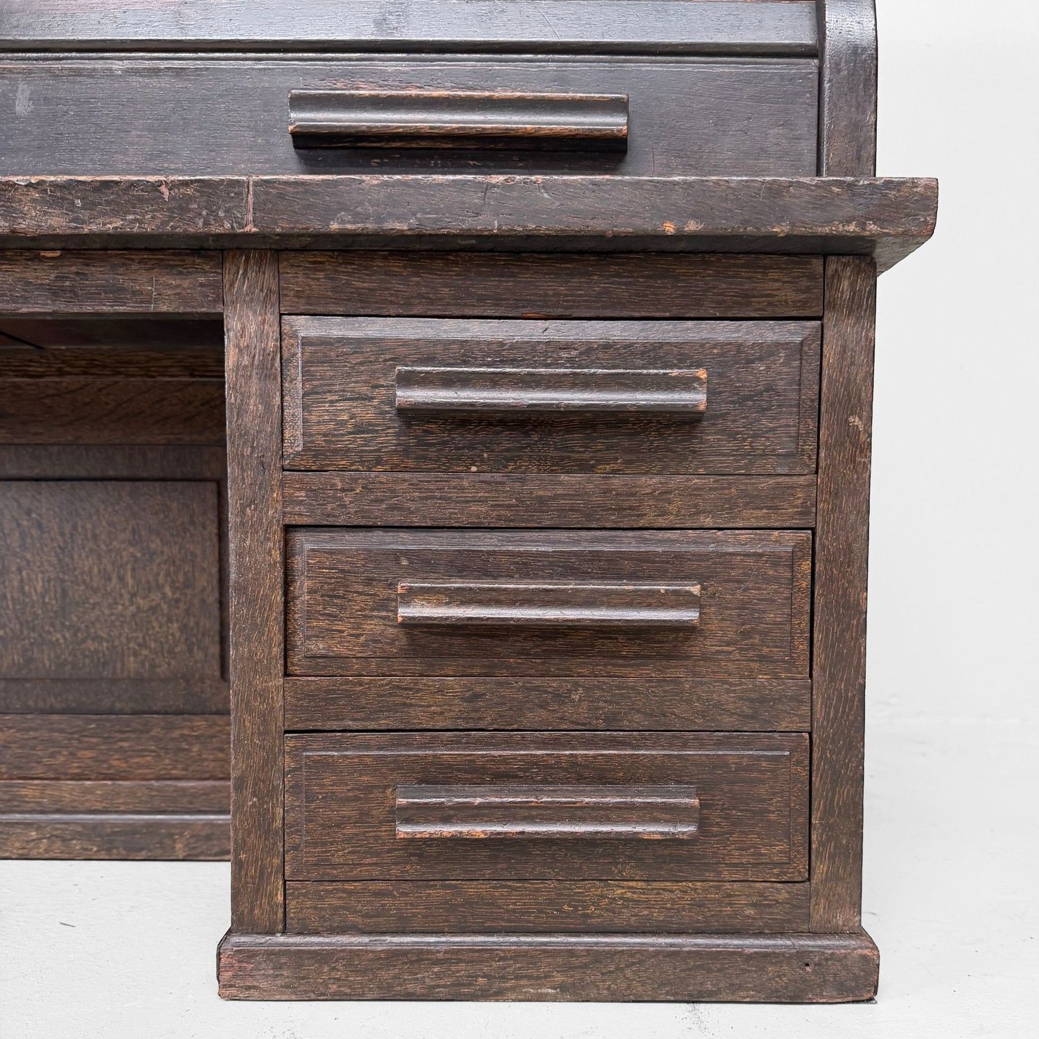 Japanese Seated Writing Desk / Shosai-zukue with Tambour Door, 1920–1930
