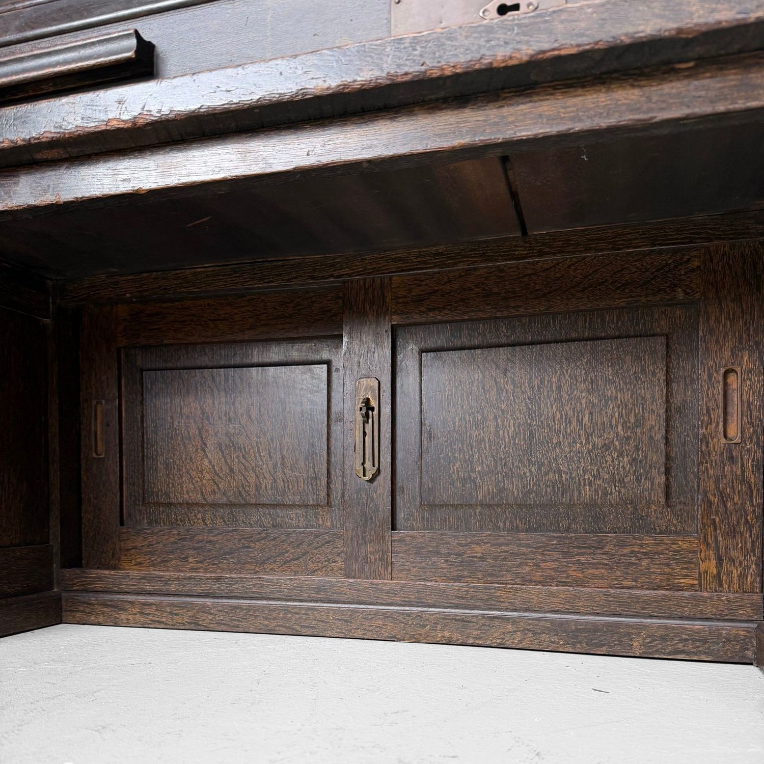 Japanese Seated Writing Desk / Shosai-zukue with Tambour Door, 1920–1930