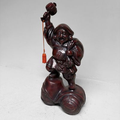 Large Japanese Daikoku Statue, Wealth & Prosperity, 1950–1970
