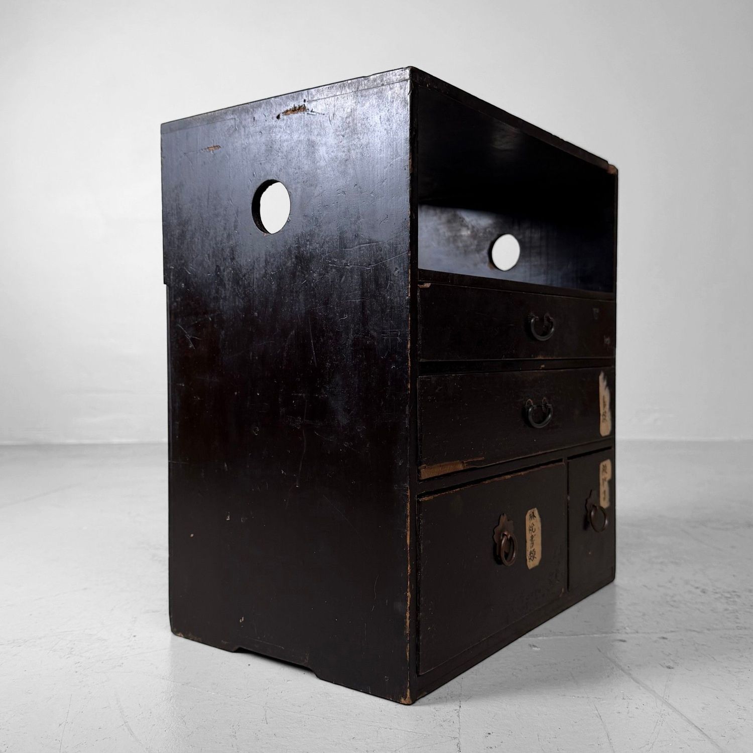 Antique Japanese Desk Cabinet for Documents, 1920–1930