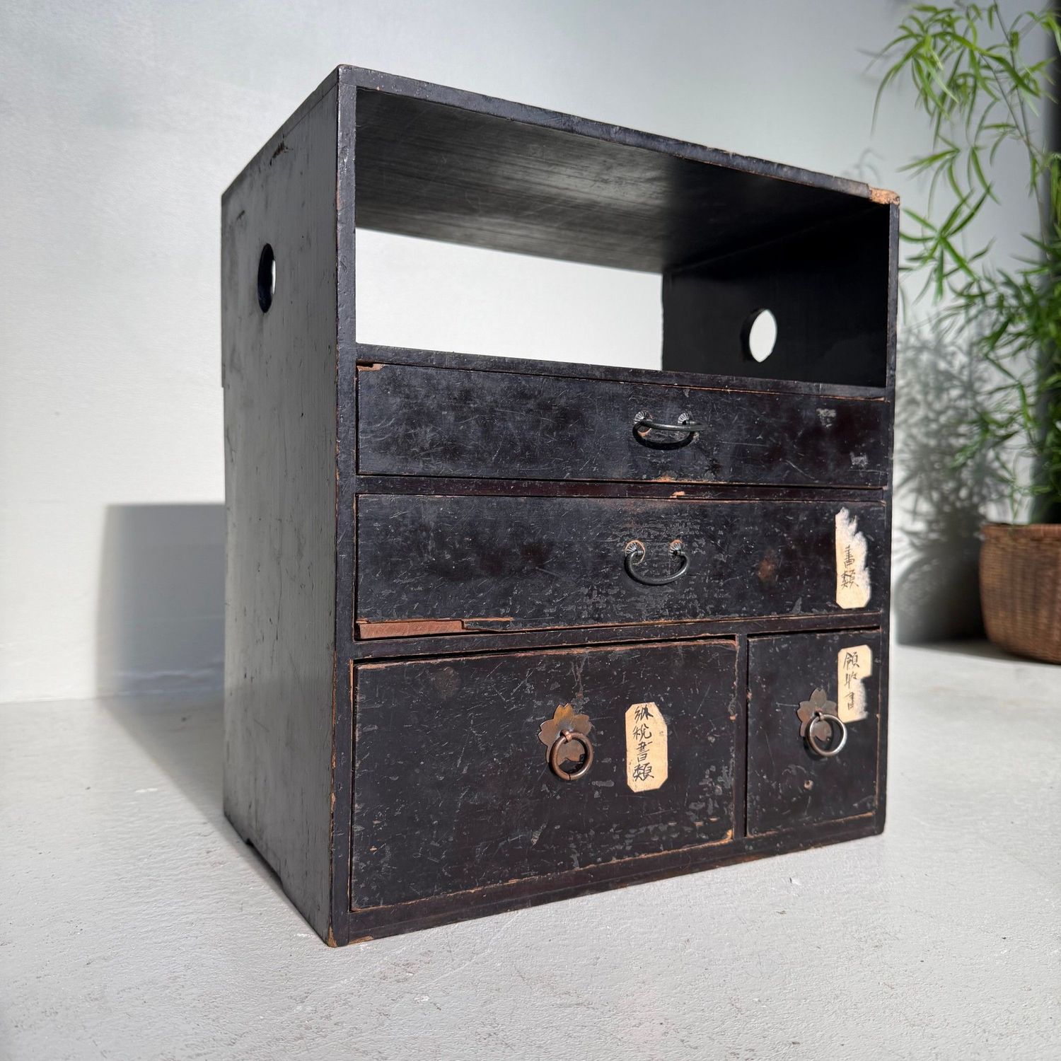 Antique Japanese Desk Cabinet for Documents, 1920–1930