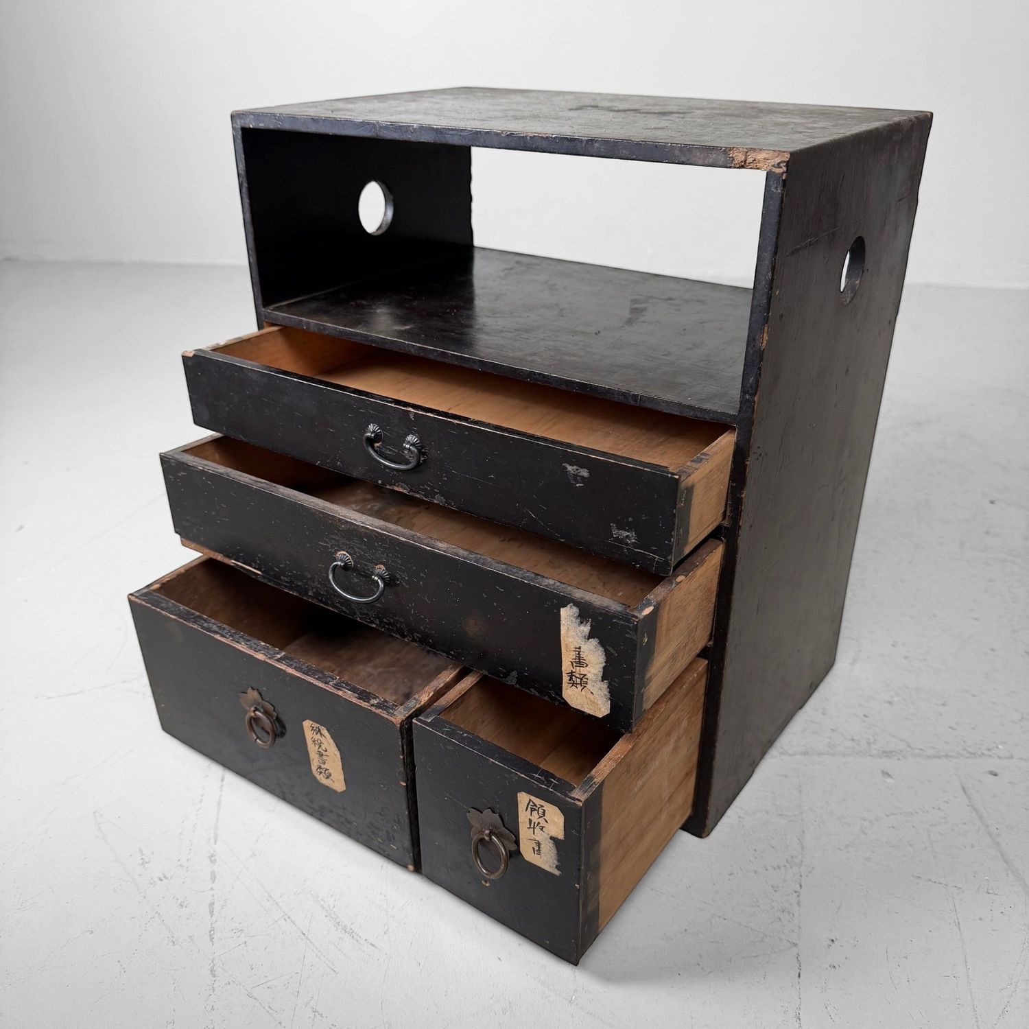 Antique Japanese Desk Cabinet for Documents, 1920–1930