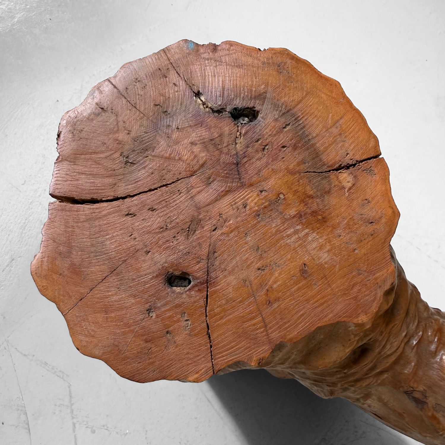 Vintage Japanese Shizenboku Ikebana Object, Wooden Decoration, 1960s