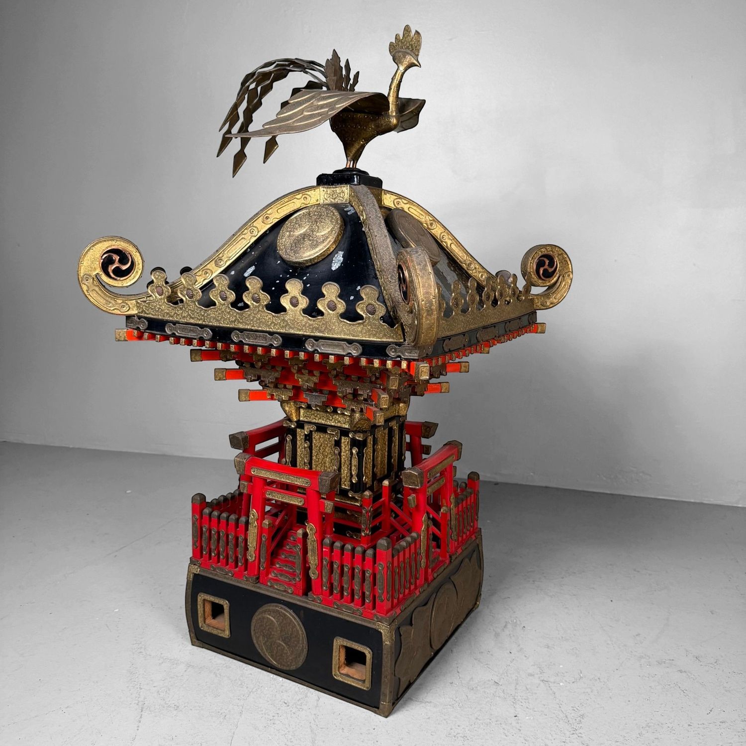 Japanse Mikoshi Tempel, Draagbaar Shinto-Heiligdom, 1920s