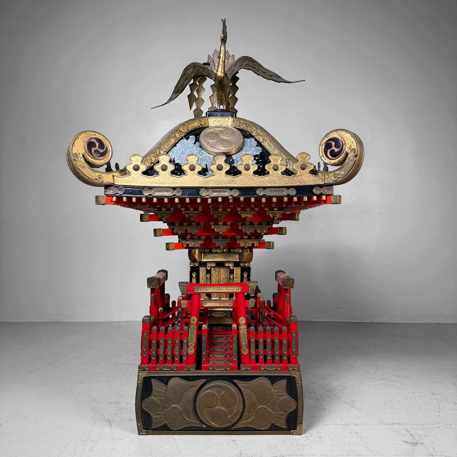 Japanse Mikoshi Tempel, Draagbaar Shinto-Heiligdom, 1920s