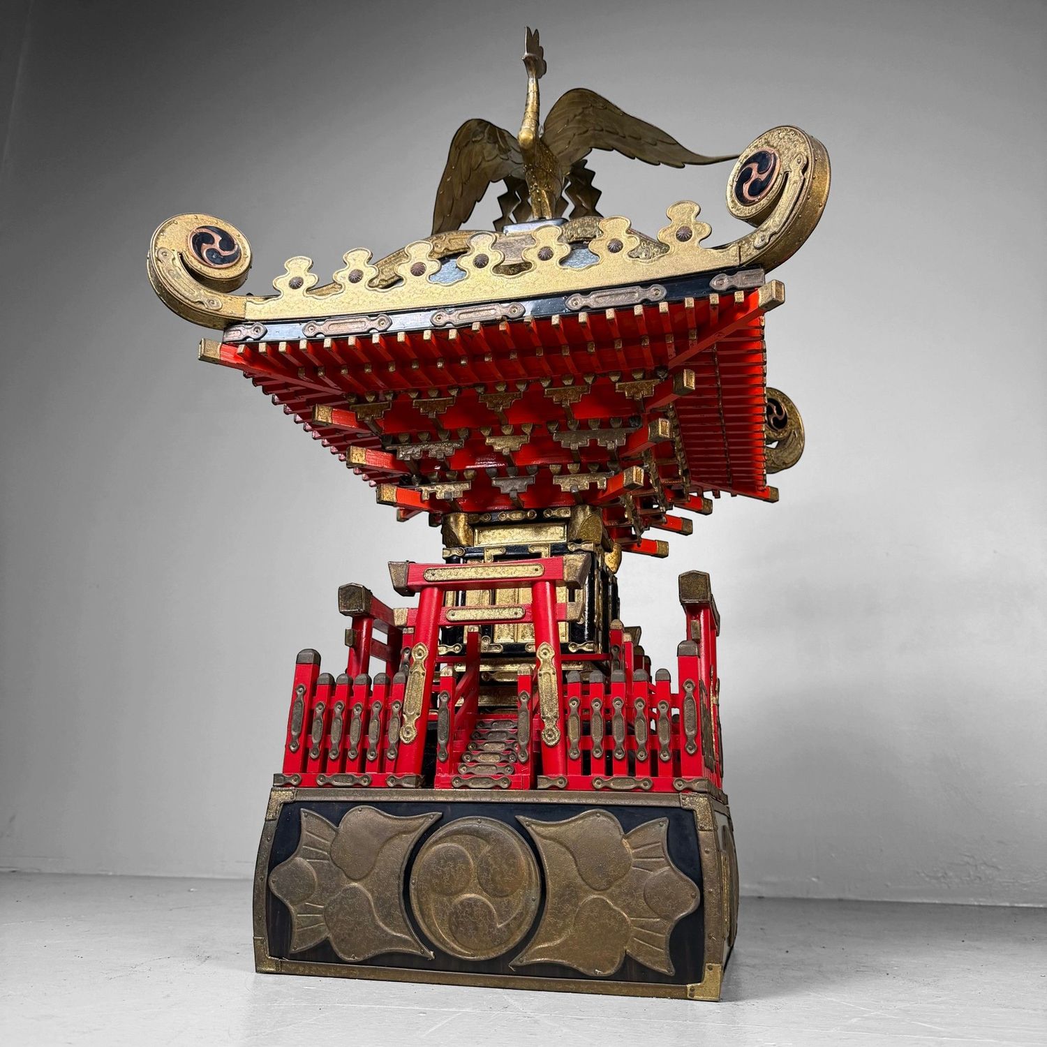 Japanse Mikoshi Tempel, Draagbaar Shinto-Heiligdom, 1920s