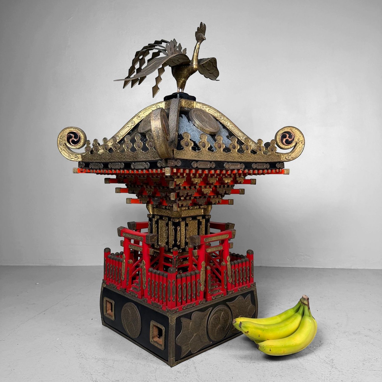 Japanse Mikoshi Tempel, Draagbaar Shinto-Heiligdom, 1920s